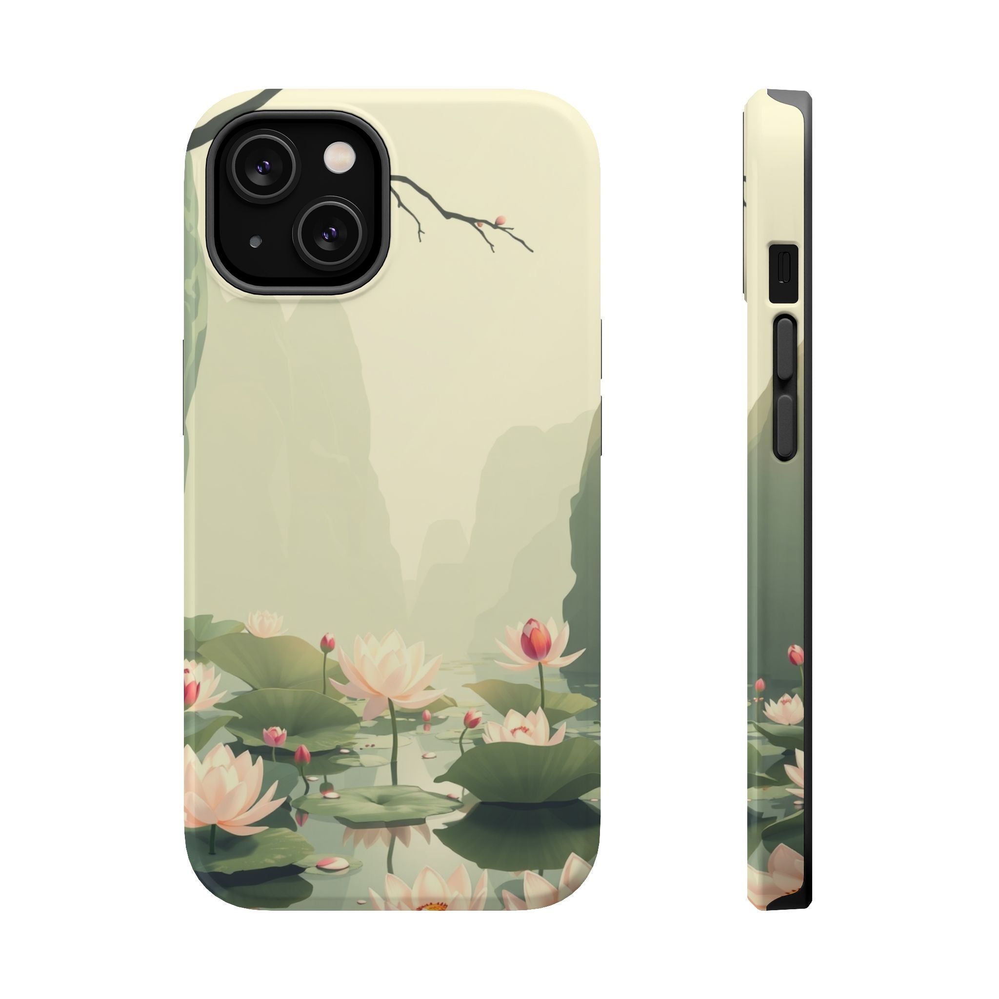 iPhone Lotus Pond Dreamy Design Slim Everyday Designer Case Galaxy · iPhone Case
