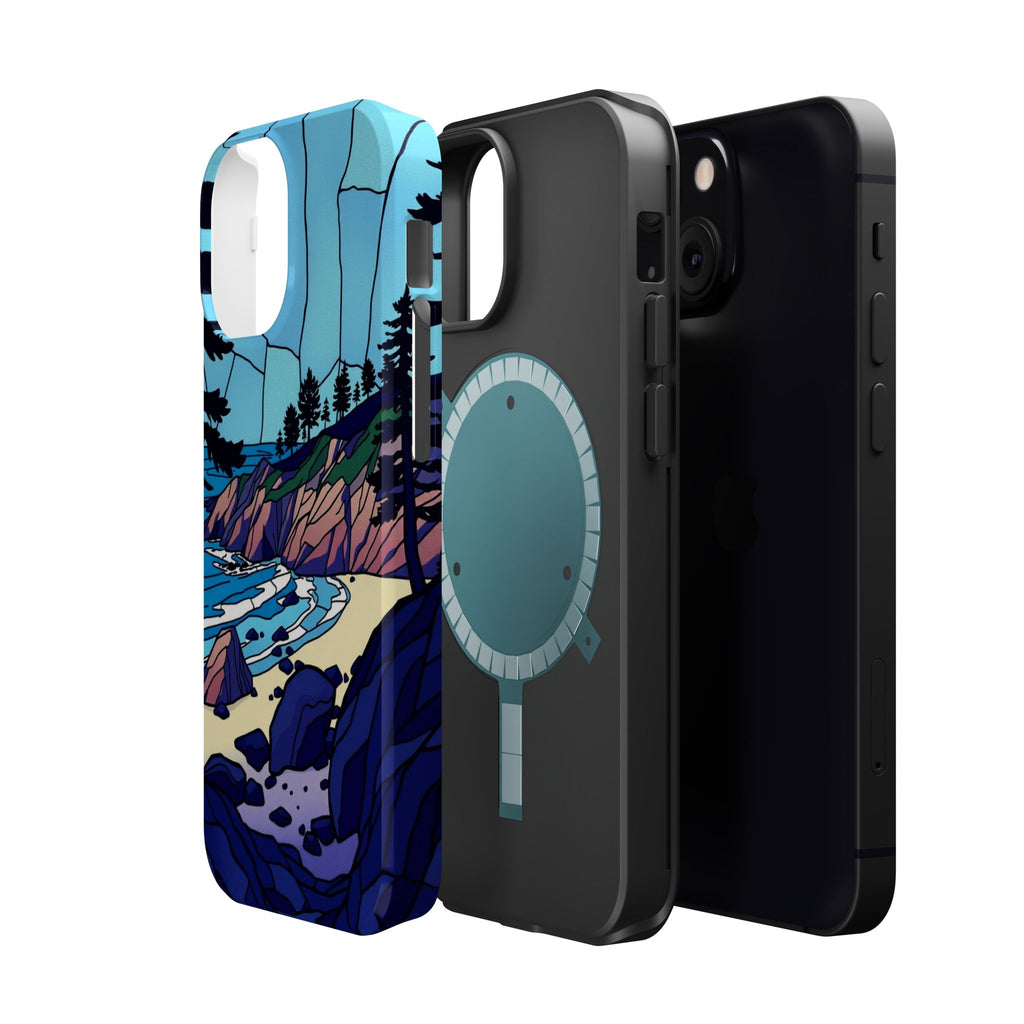iPhone Indigo And Violet Pebble Beach Slim Everyday iPhone 11 Designer · iPhone