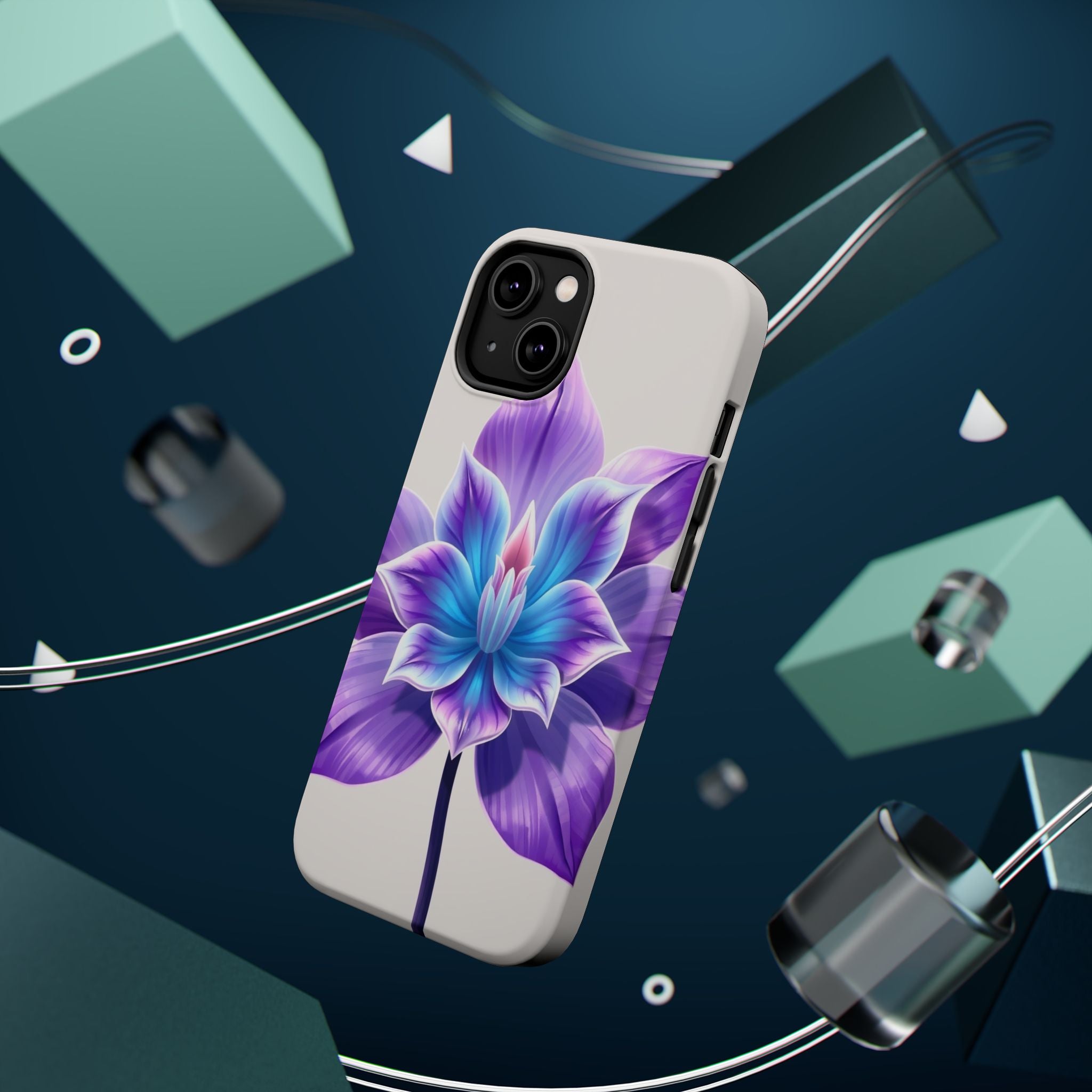 iPhone Dreamy Neon Floral Design 10 Slim Everyday Designer Case · iPhone Case