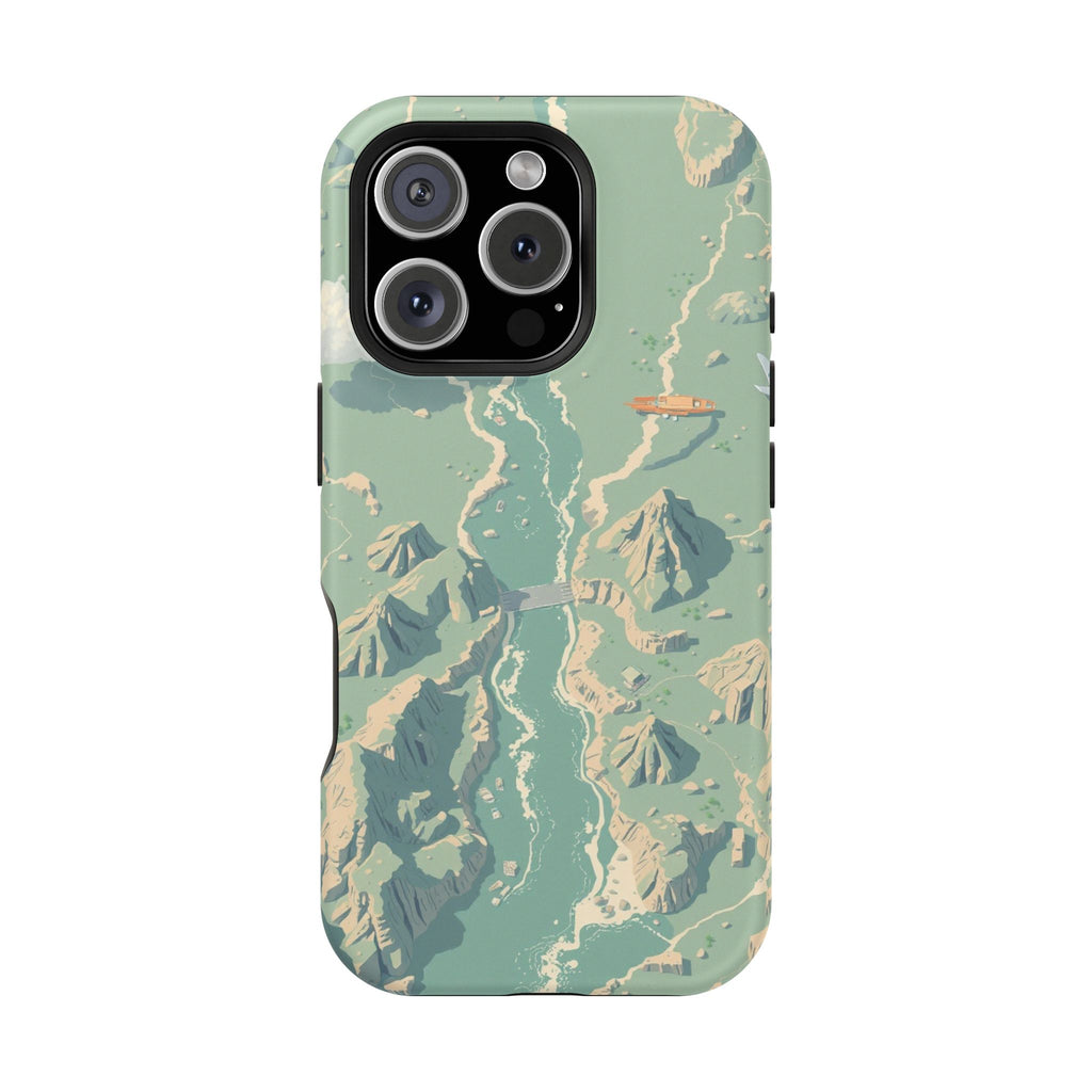 iPhone River Delta Aerial Pixel Art -Bit Slim Everyday iPhone Designer · iPhone