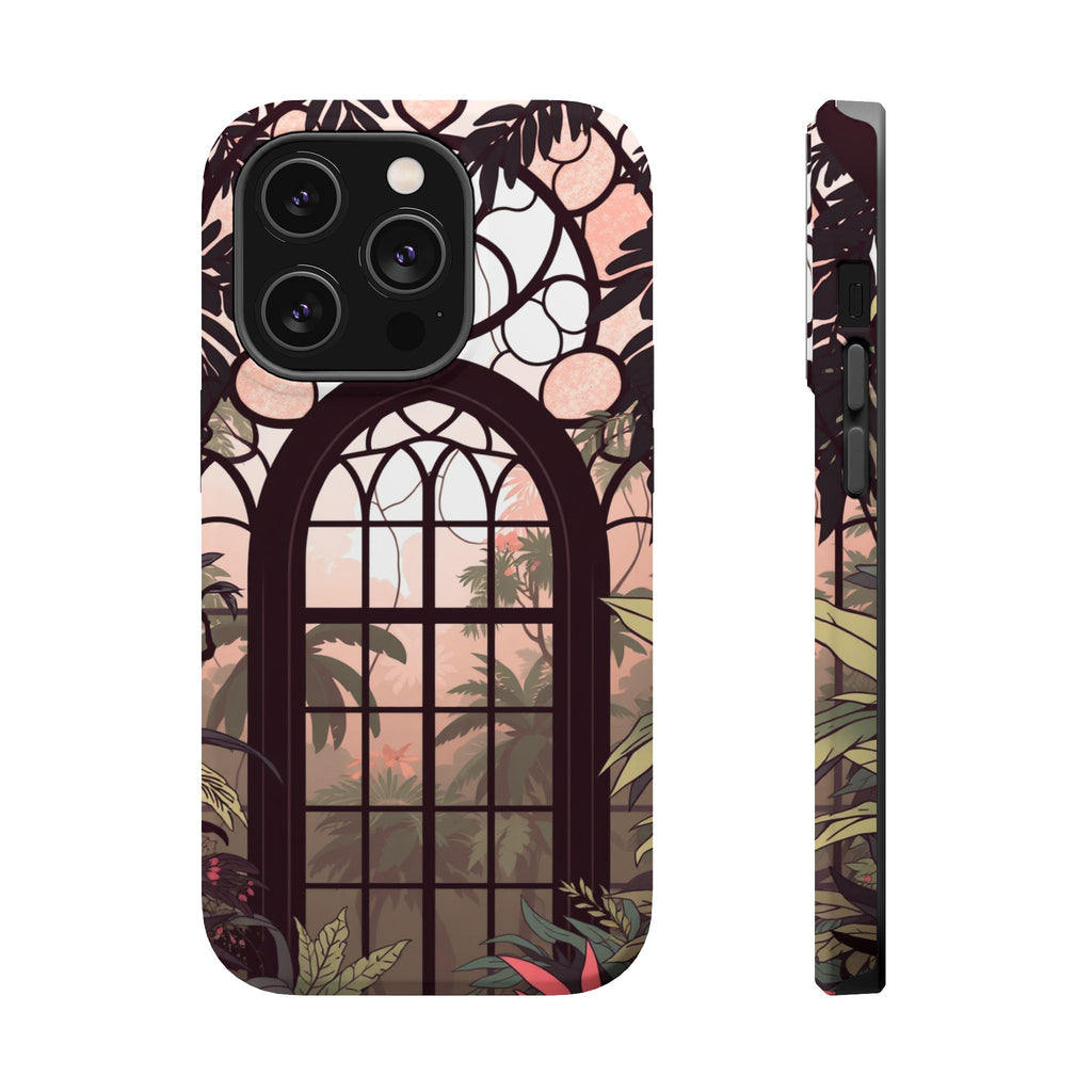 iPhone Rose Pink And Cream Rainforest Canopy Slim iPhone Everyday · iPhone Case