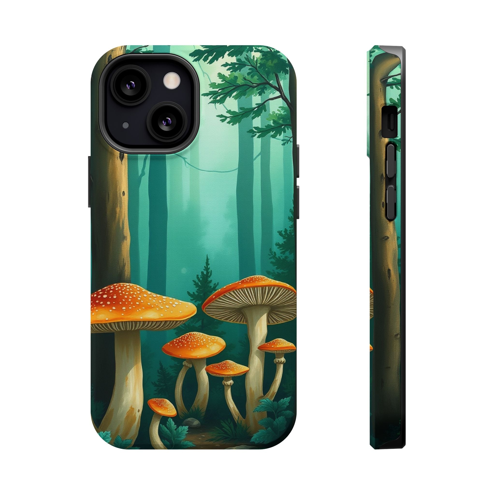 iPhone Mushroom Forest Oil Painting Impressionist iPhone Clean Minimal · iPhone