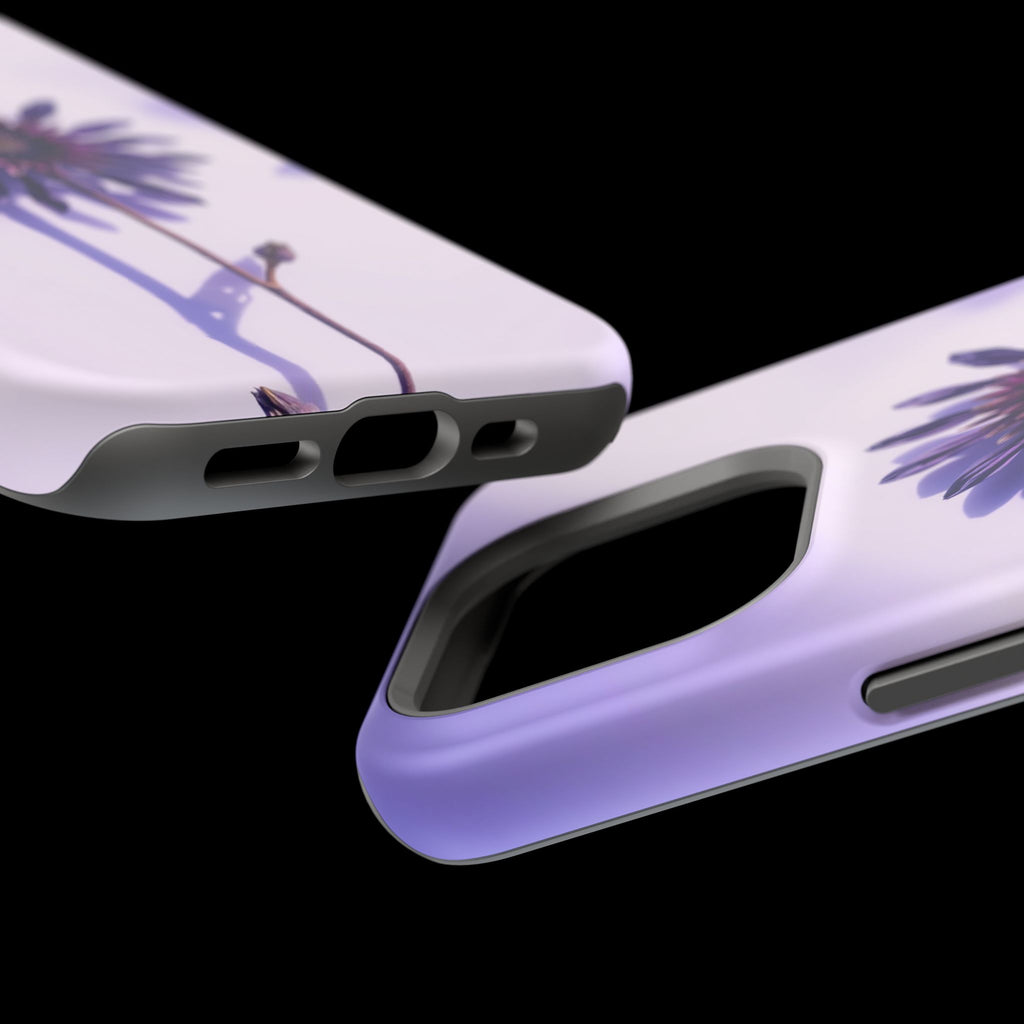 iPhone Indigo And Violet Dried Flower Flat Lay Soft iPhone Finish · iPhone Case