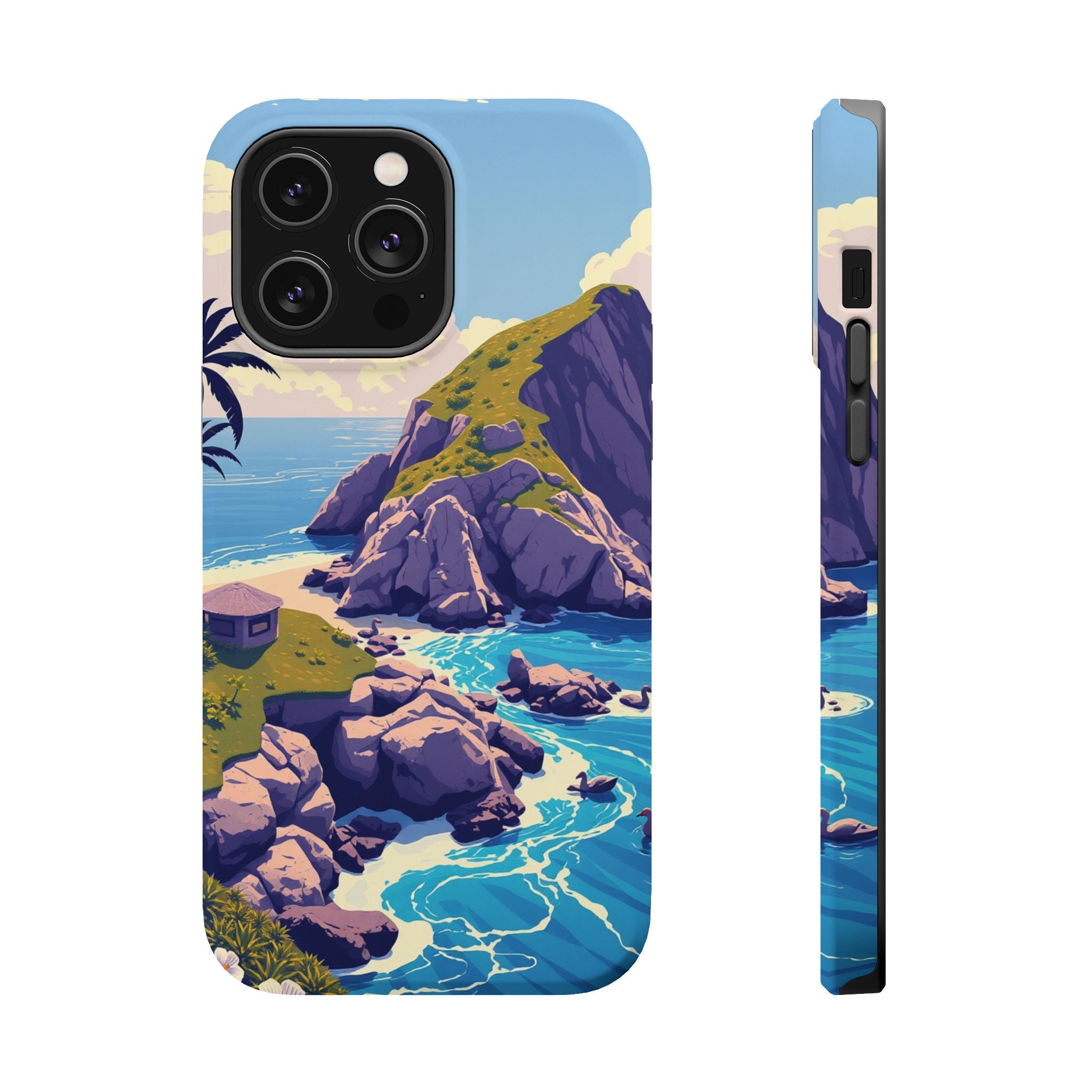 iPhone Vibrant Hibiscus Coast Design Slim Everyday Designer Case · iPhone Case