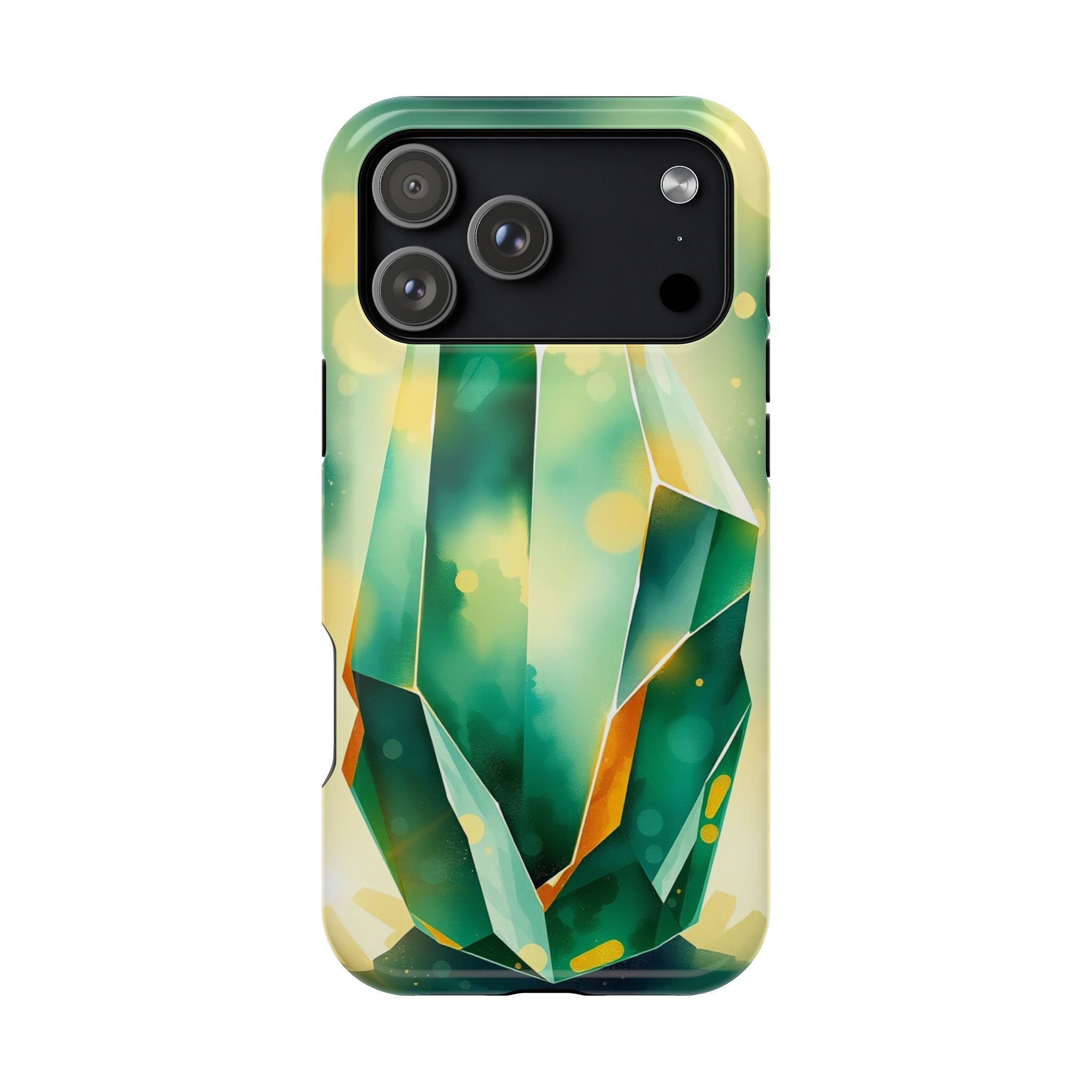 iPhone Emerald Green And Gold Crystal Prism Slim iPhone Everyday · iPhone Case