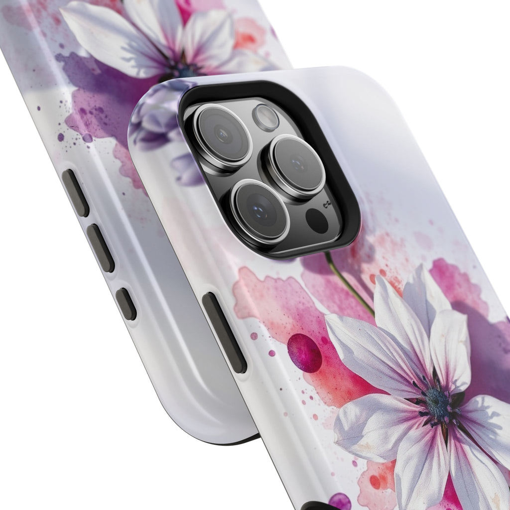 iPhone Floral Watercolor Splash Bold Art Slim Everyday iPhone 15 · iPhone Case