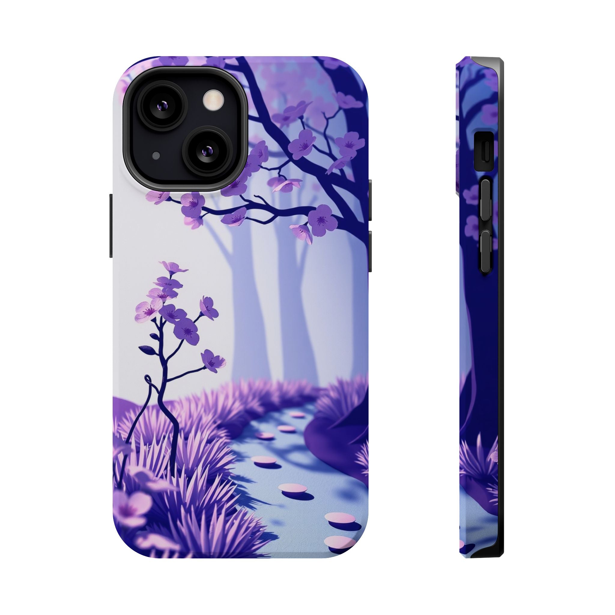 iPhone Blossom Trail Paper Cut Art Bold Modern Everyday Snap Case · iPhone Case