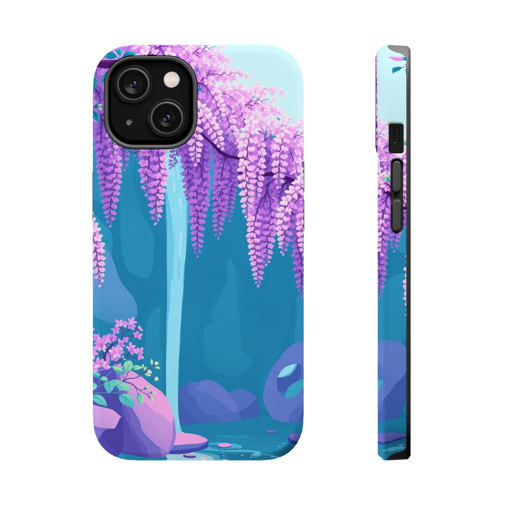 iPhone Wisteria Cascade Pastel Kawaii Slim Everyday Designer Case · iPhone Case