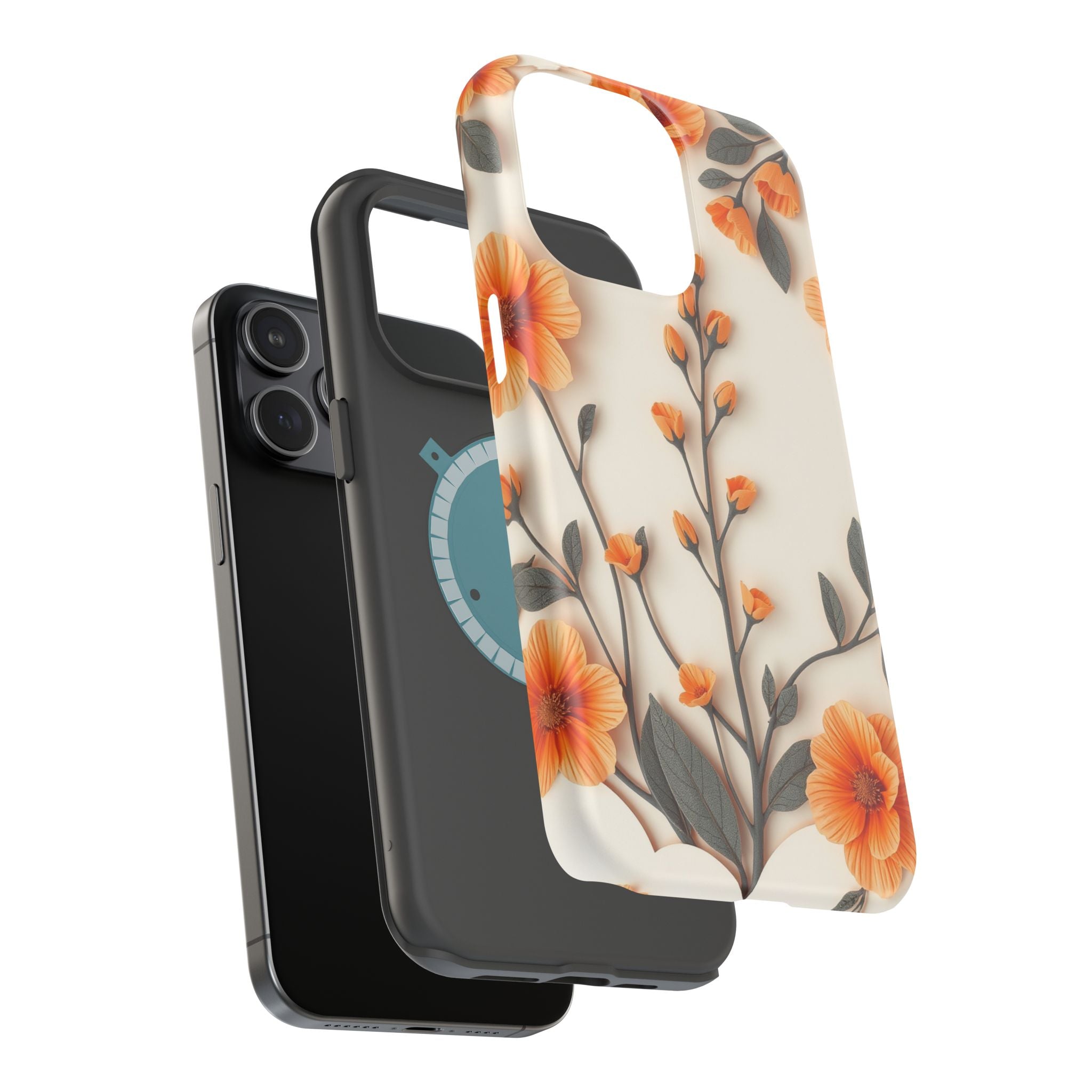 iPhone Vintage Botanical Print Paper Cut Art Slim iPhone Everyday · iPhone Case