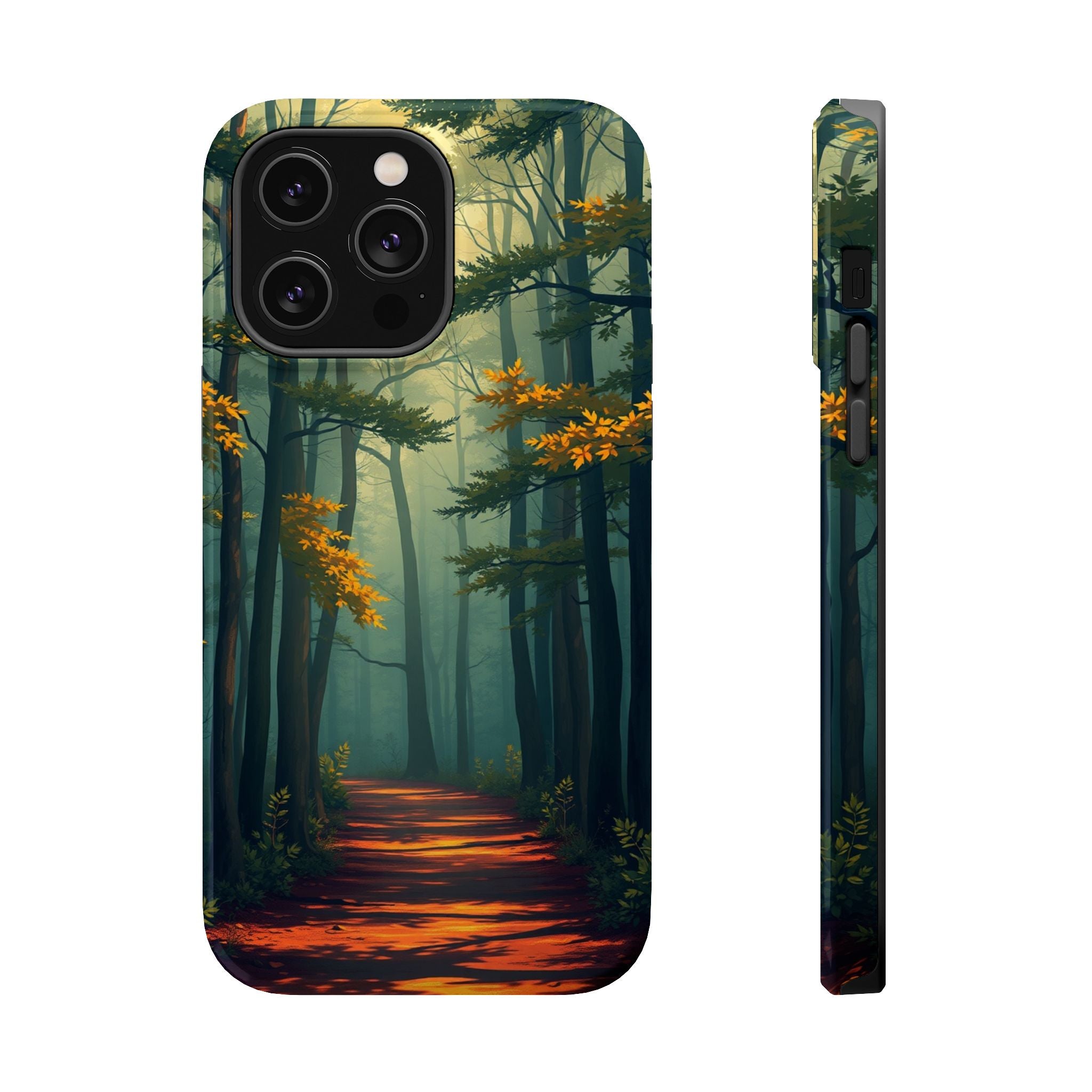 iPhone Mustard And Rust Misty Forest Path Slim iPhone 20 Everyday · iPhone Case