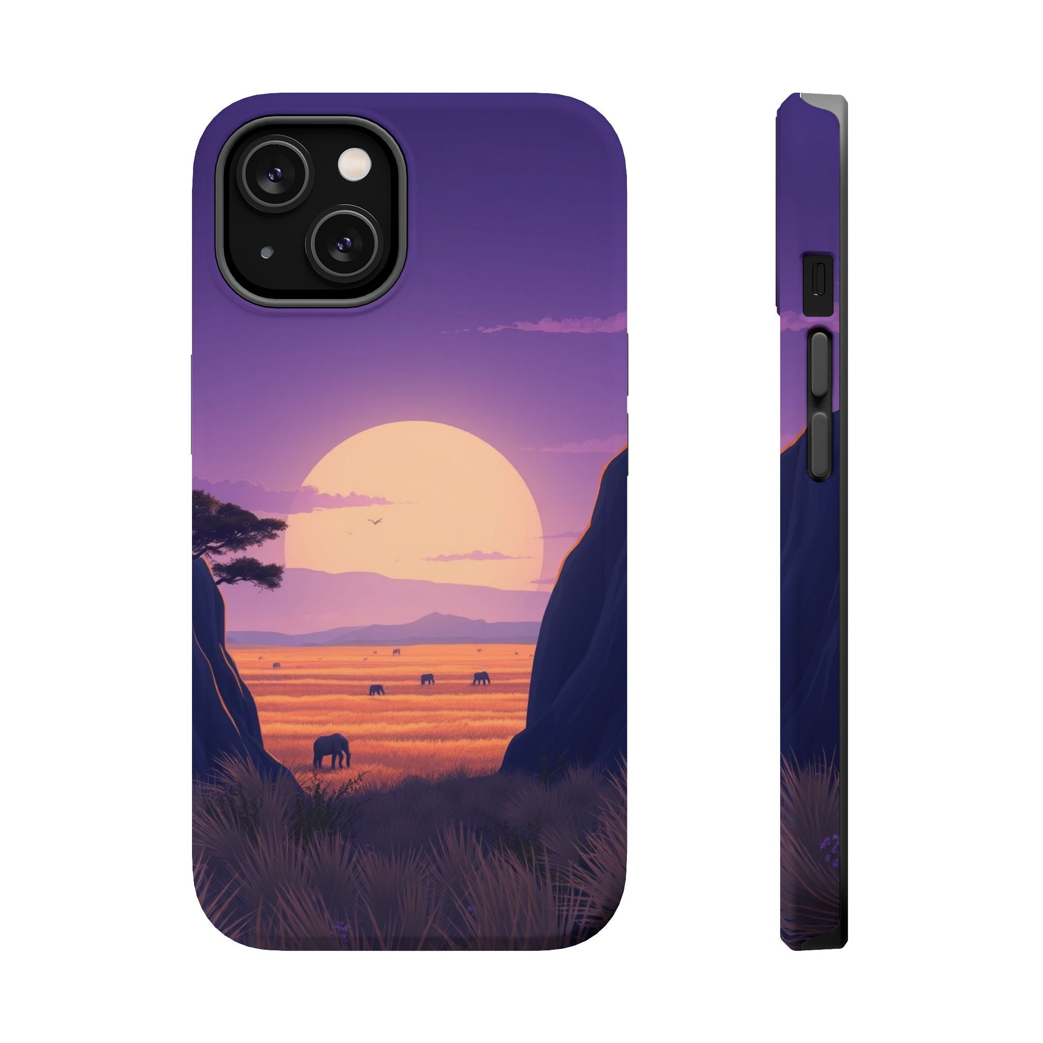 iPhone Lavender And Pearl Savanna Horizon Slim iPhone 18 Everyday · iPhone Case