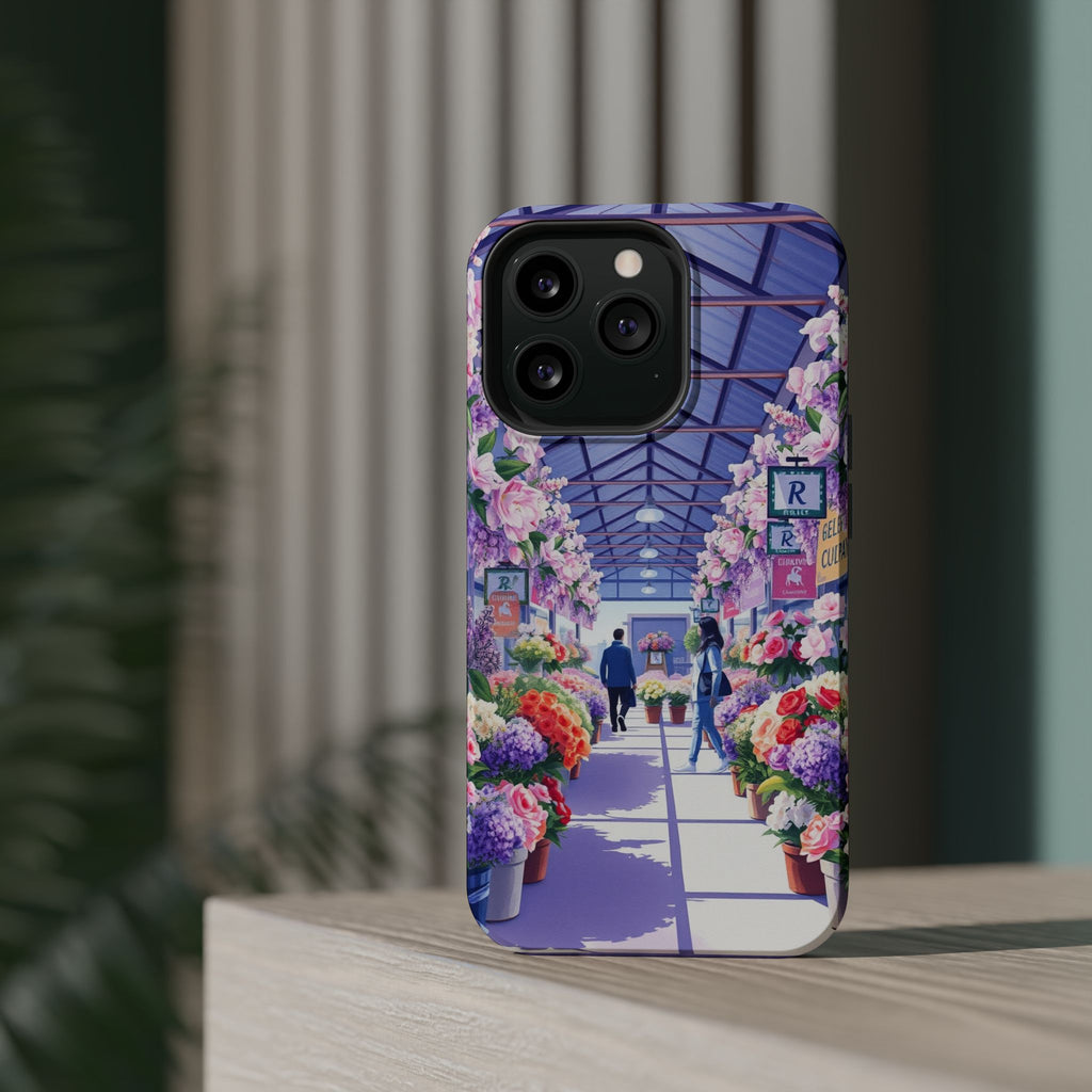 iPhone Flower Market Cinematic Art Clean Minimal Snap Cas Slim Snap Case · iPhon