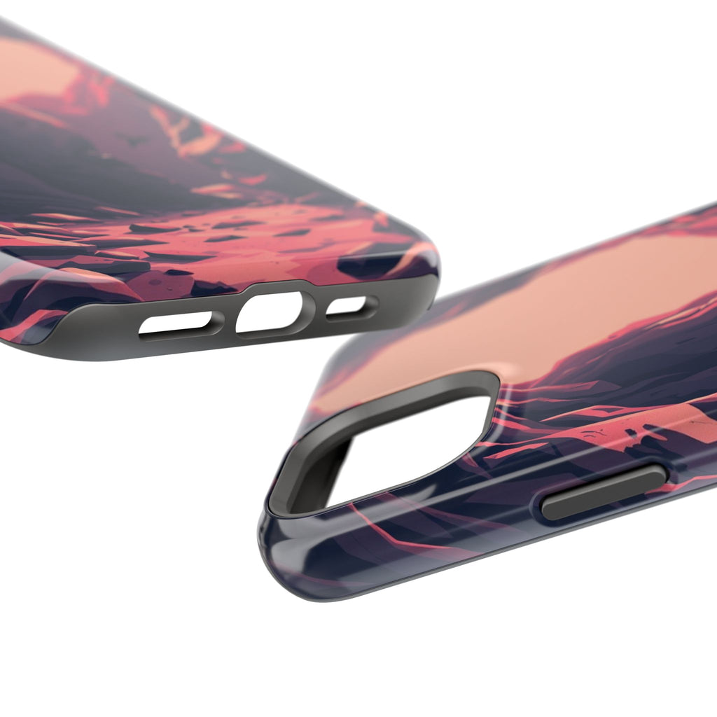 iPhone Rose Pink And Cream Dark Crystal Cave Slim Everyday Designer Case · iPhon