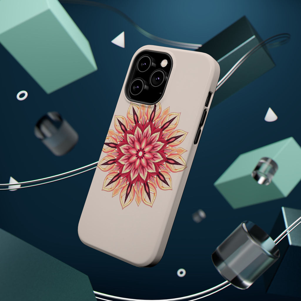 iPhone Floral Mandala Pixel Art -Bit Slim Everyday Designer Case · iPhone Case