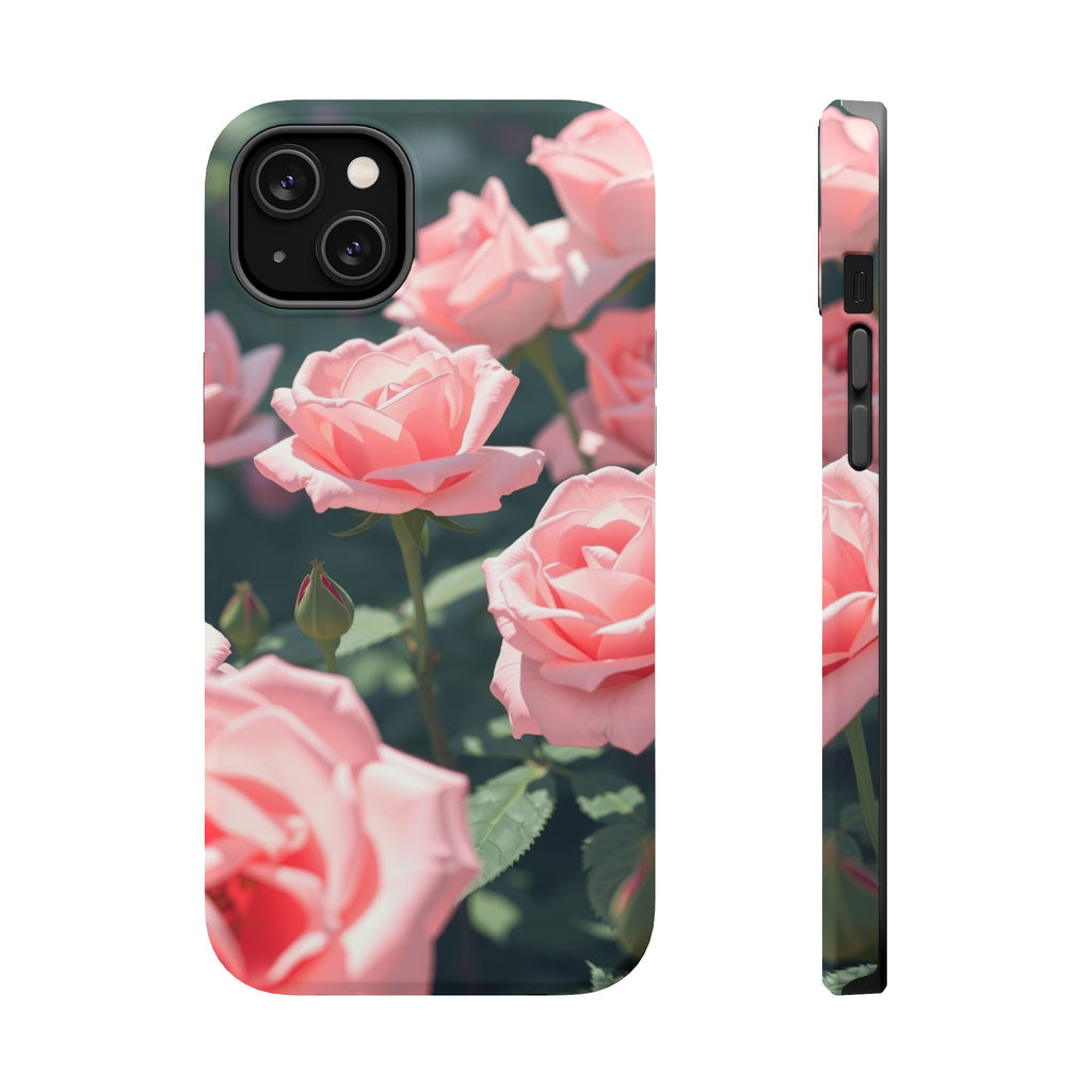 iPhone Mint And Blush Rose Garden Bold Modern Everyday Snap Case · iPhone Case