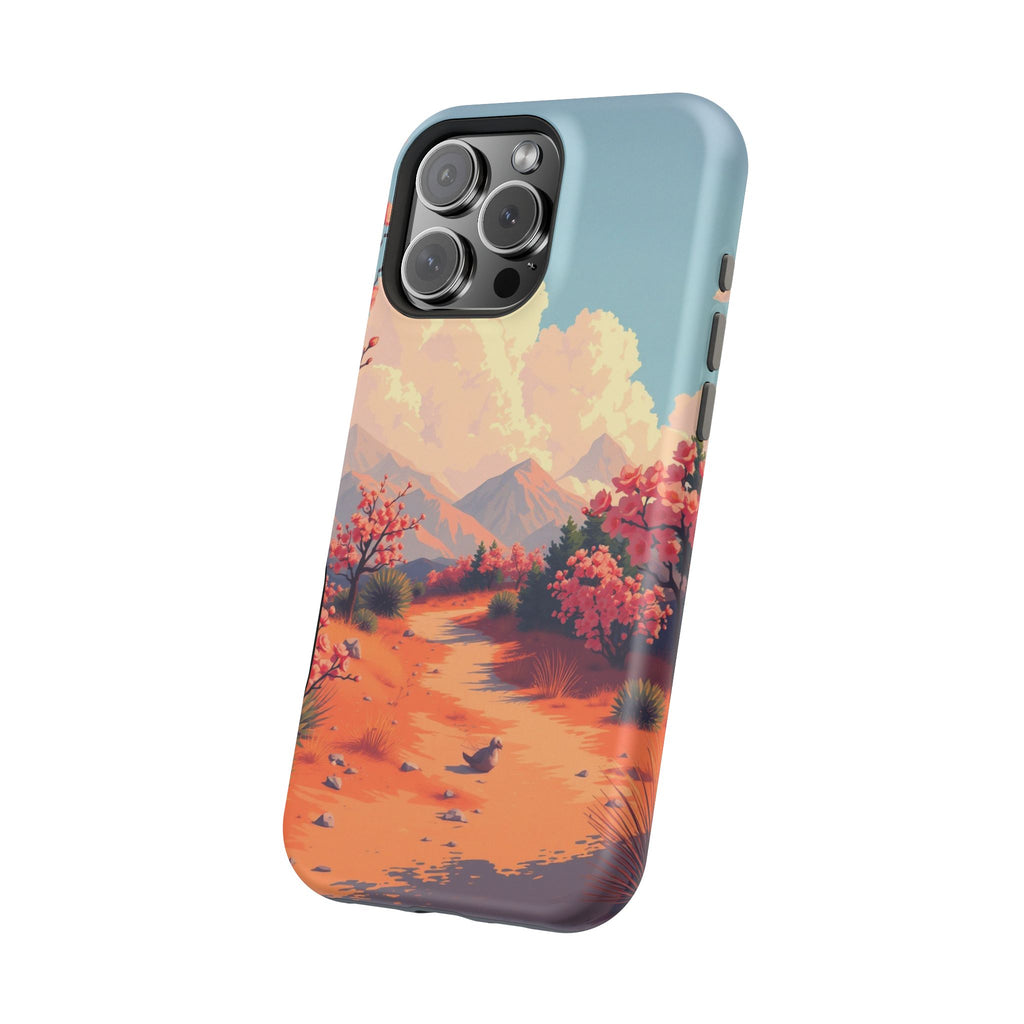 iPhone Burnt Orange And Sand Blossom Trail Slim iPhone Everyday · iPhone Case