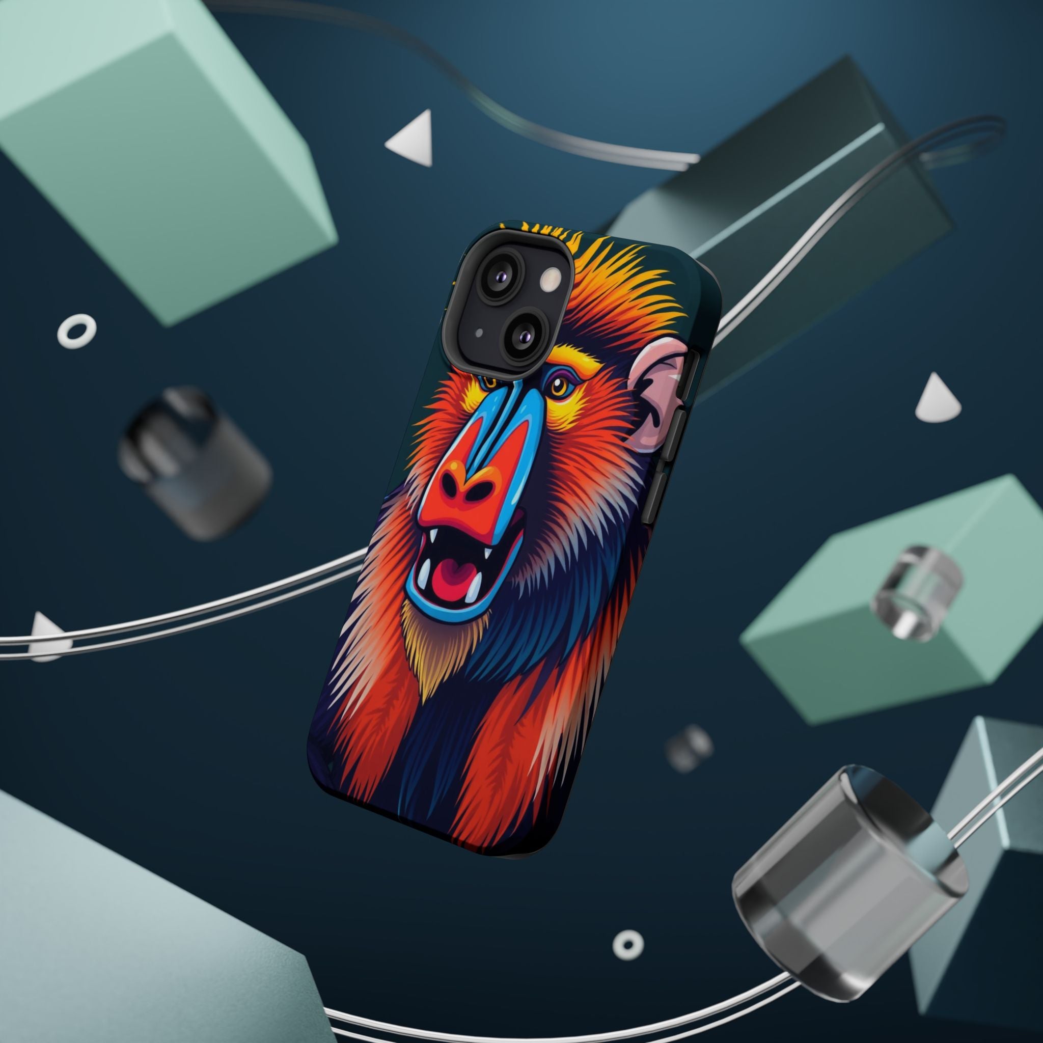 iPhone Mandrill Colorful Face Kids Fun iPhone Phone Case Gift Slim · iPhone Case