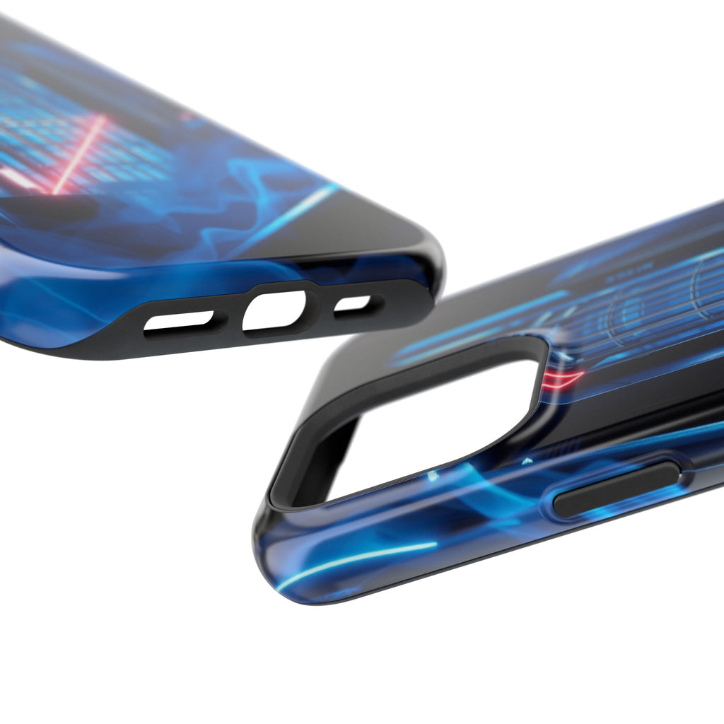 iPhone Midnight Blue And Silver Bauhaus Composition Slim Snap Case · iPhone Case