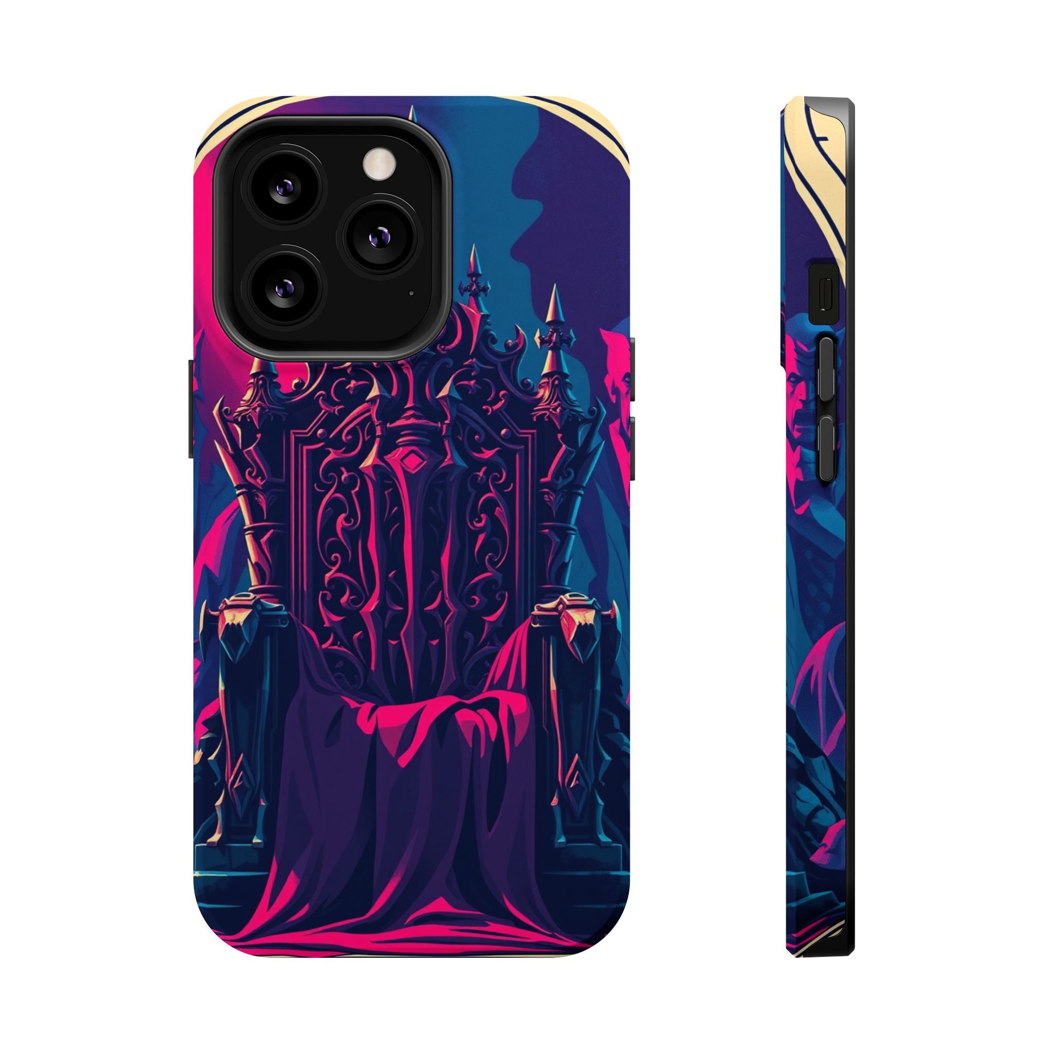 iPhone Lich King Throne Vintage Retro Poster Slim Everyday Designer Case · iPhon