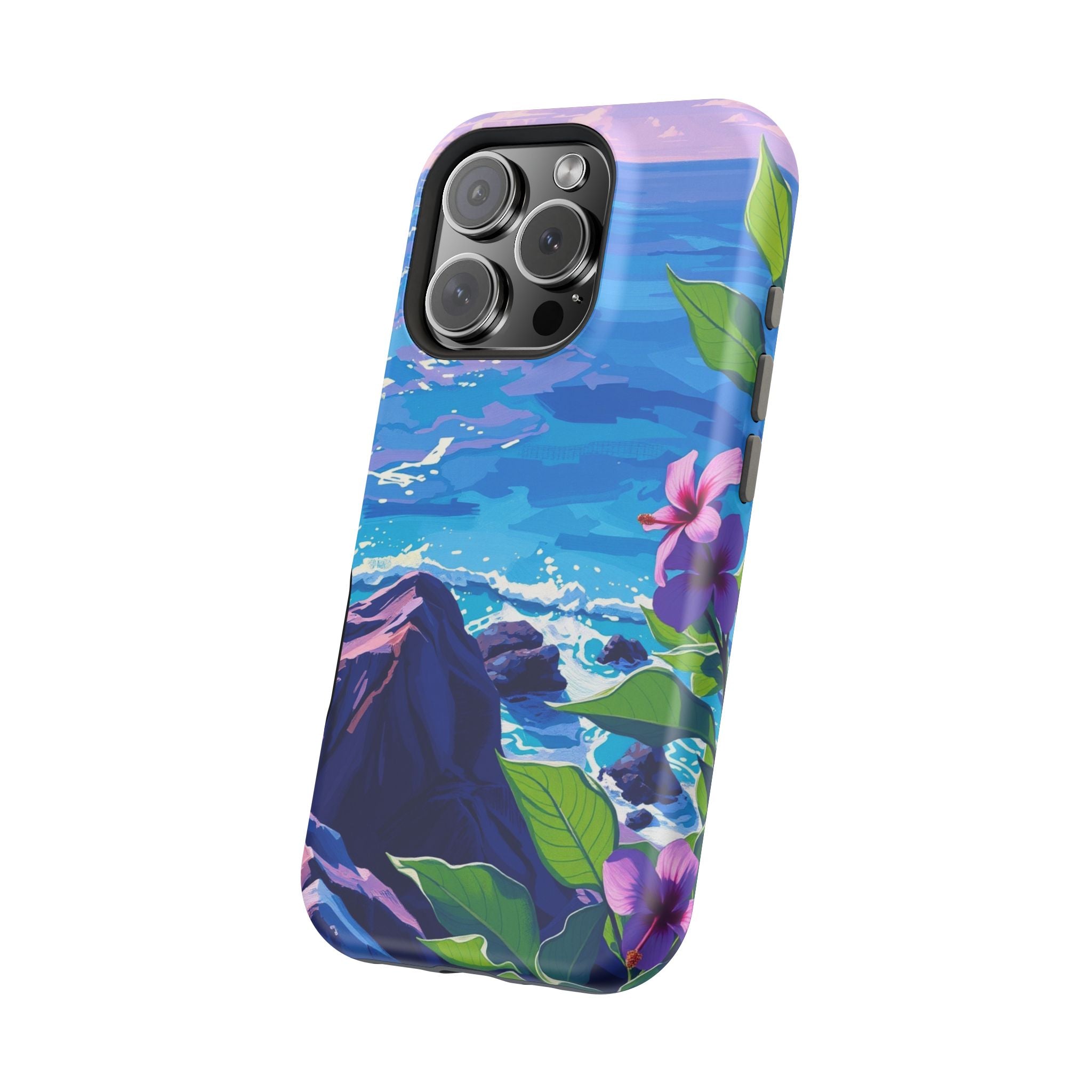 iPhone Hibiscus Coast Enchanted Art Slim Everyday Designer Case · iPhone Case