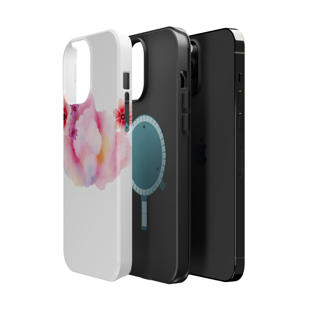 iPhone Pastel Floral Cloud Vibrant Watercolor Carry Case Slim Snap Case · iPhone