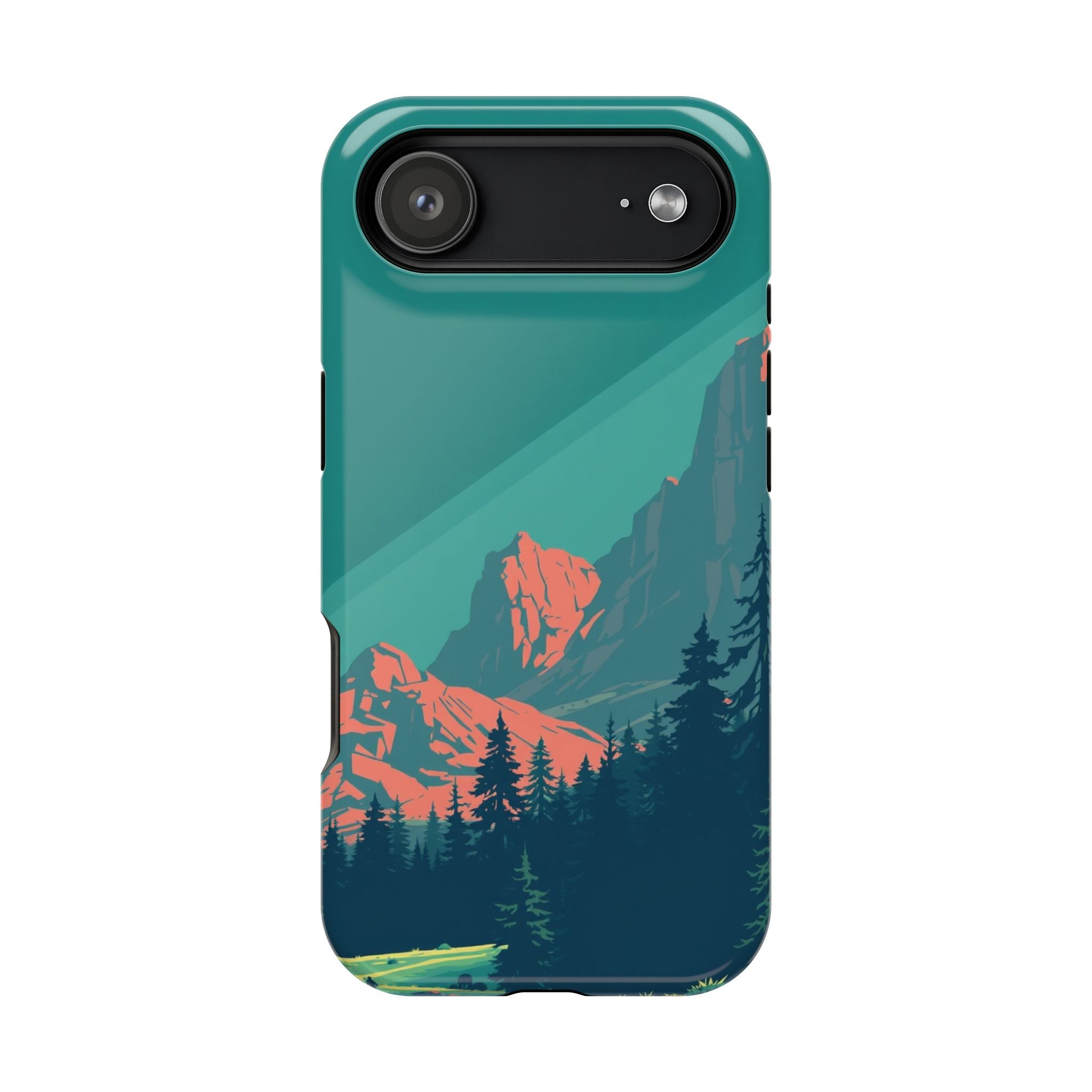 iPhone Pine Ridge Pixel Art -Bit Bold Modern Everyday Snap Case · iPhone Case