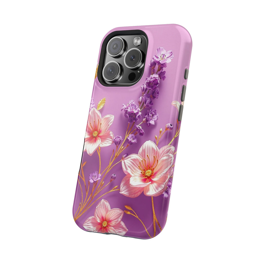 iPhone Radiant Floral Gold Foil Design Slim Everyday Designer Case · iPhone Case