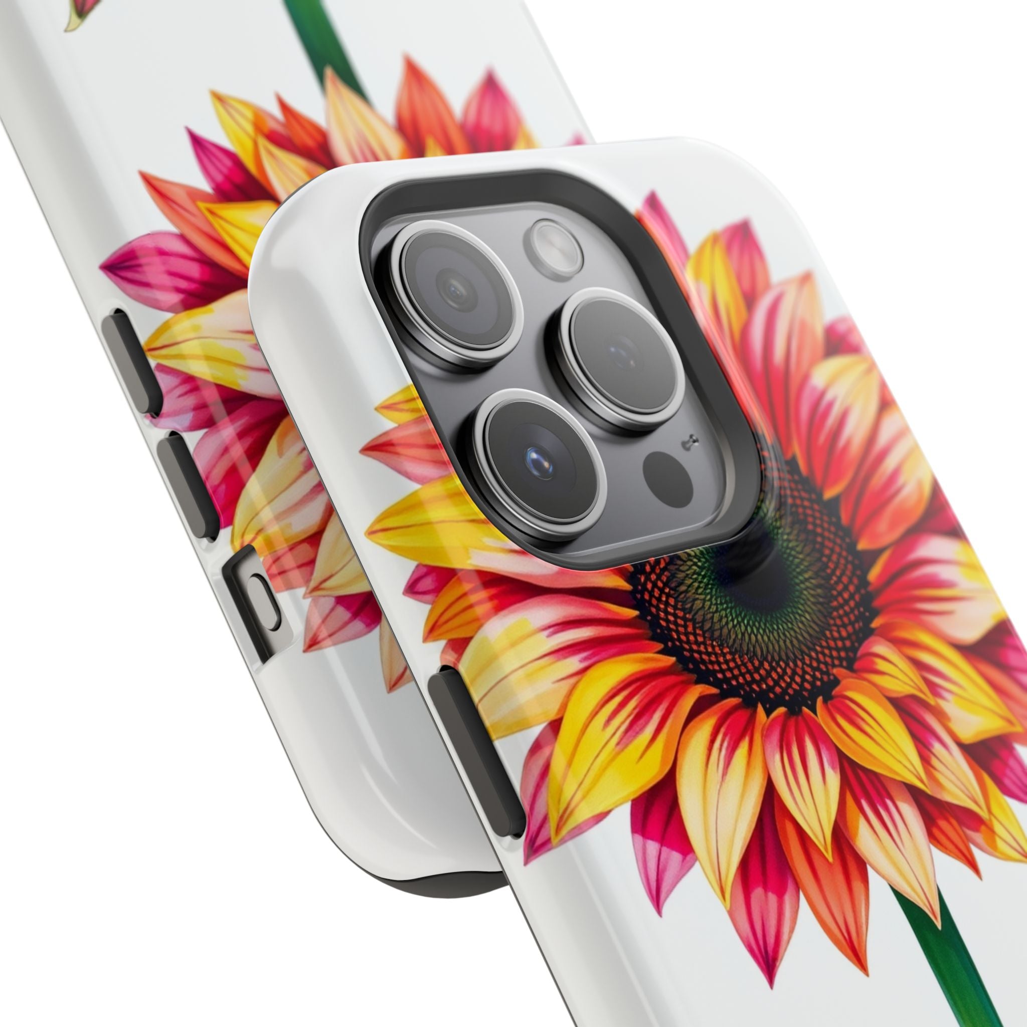iPhone Sunflower Pop Vibrant Watercolor Slim Snap Case · iPhone Case