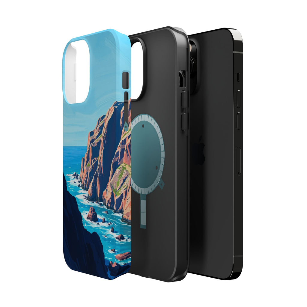 iPhone Rocky Coastline Oil Painting Impressionist iPhone Clean Minimal · iPhone