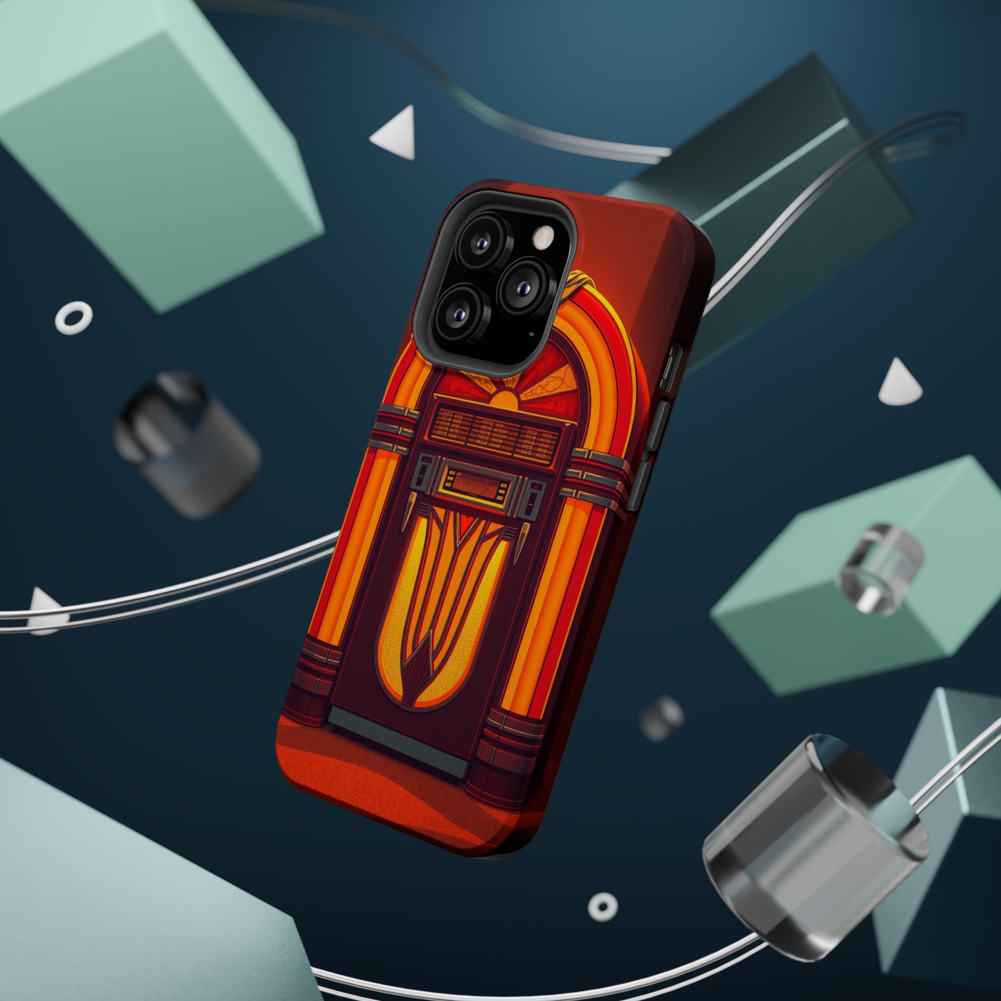 iPhone Jukebox Glow Pop Art Bold Bold Modern Everyday Snap Case · iPhone Case