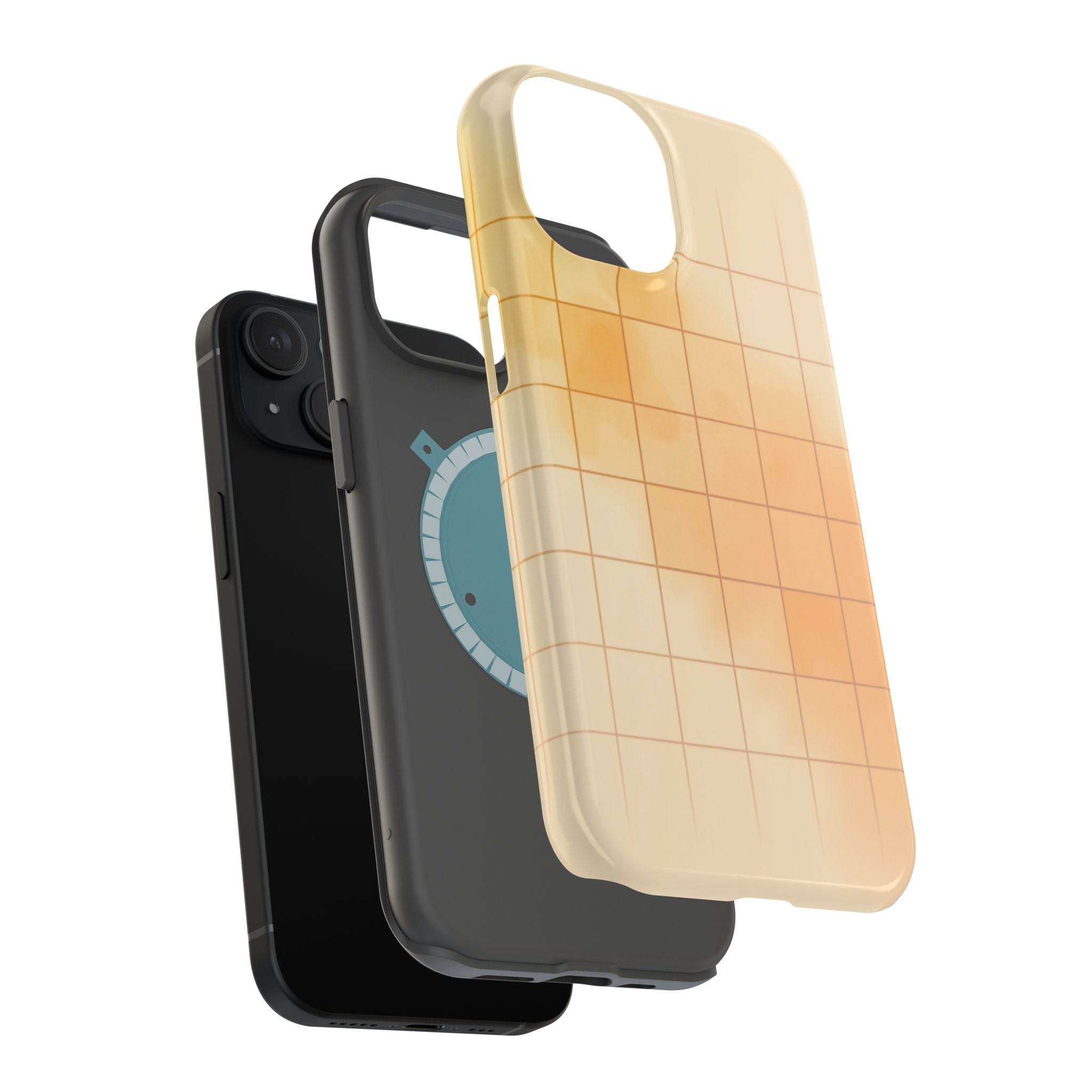 iPhone Op Art Grid Vibrant Watercolor Slim Everyday Designer Case · iPhone Case