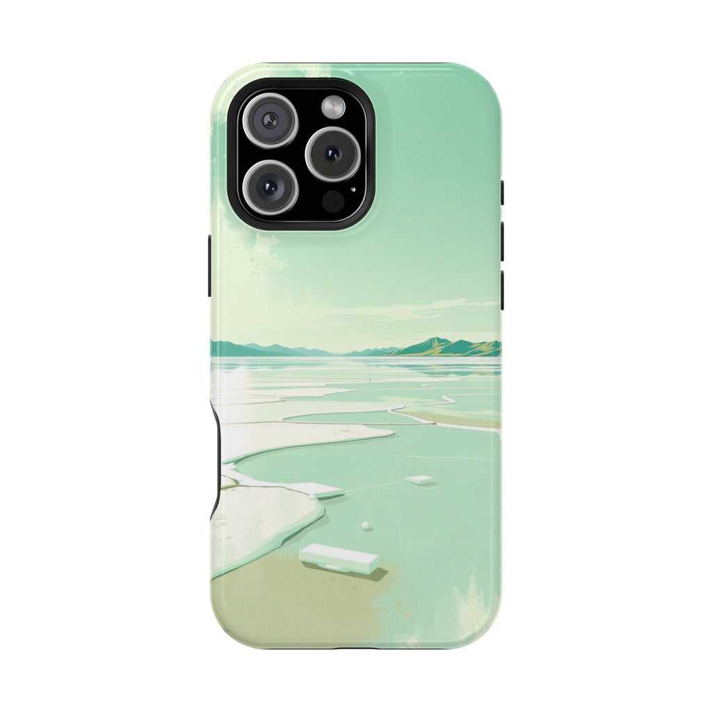 iPhone Vibrant Salt Flat Mirror Design Slim Everyday Designer Case · iPhone Case