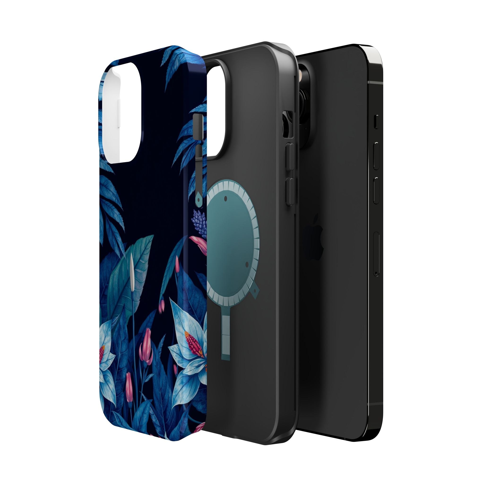 iPhone Serene Jungle Floral Design Clean Minimal Snap Cas Slim Snap Case · iPhon
