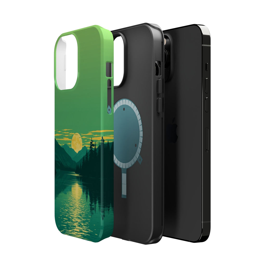 iPhone Lake at Twilight Risograph Print Slim Everyday iPhone Designer · iPhone C