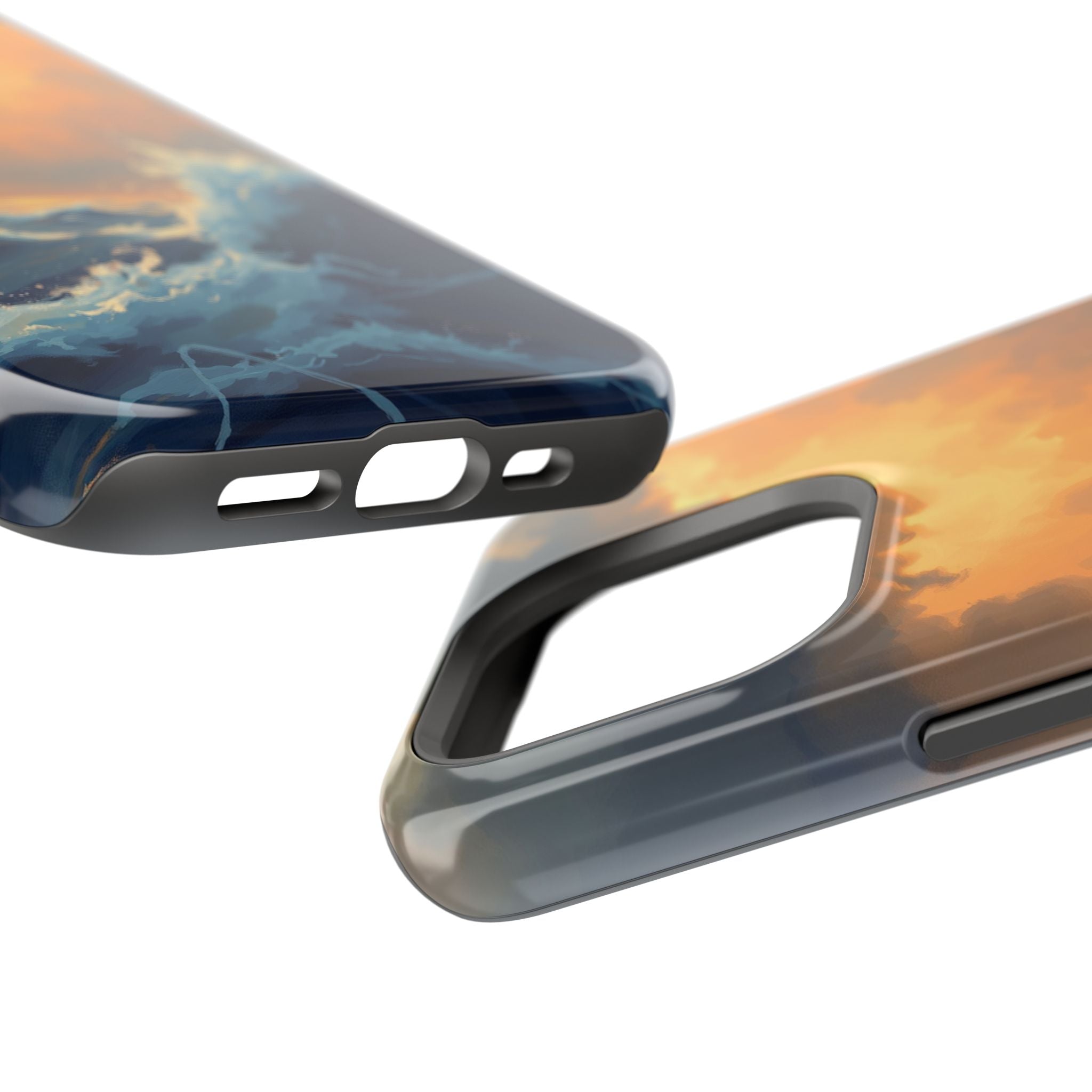 iPhone Sunset Amber And Peach Storm at Sea Slim iPhone Everyday · iPhone Case