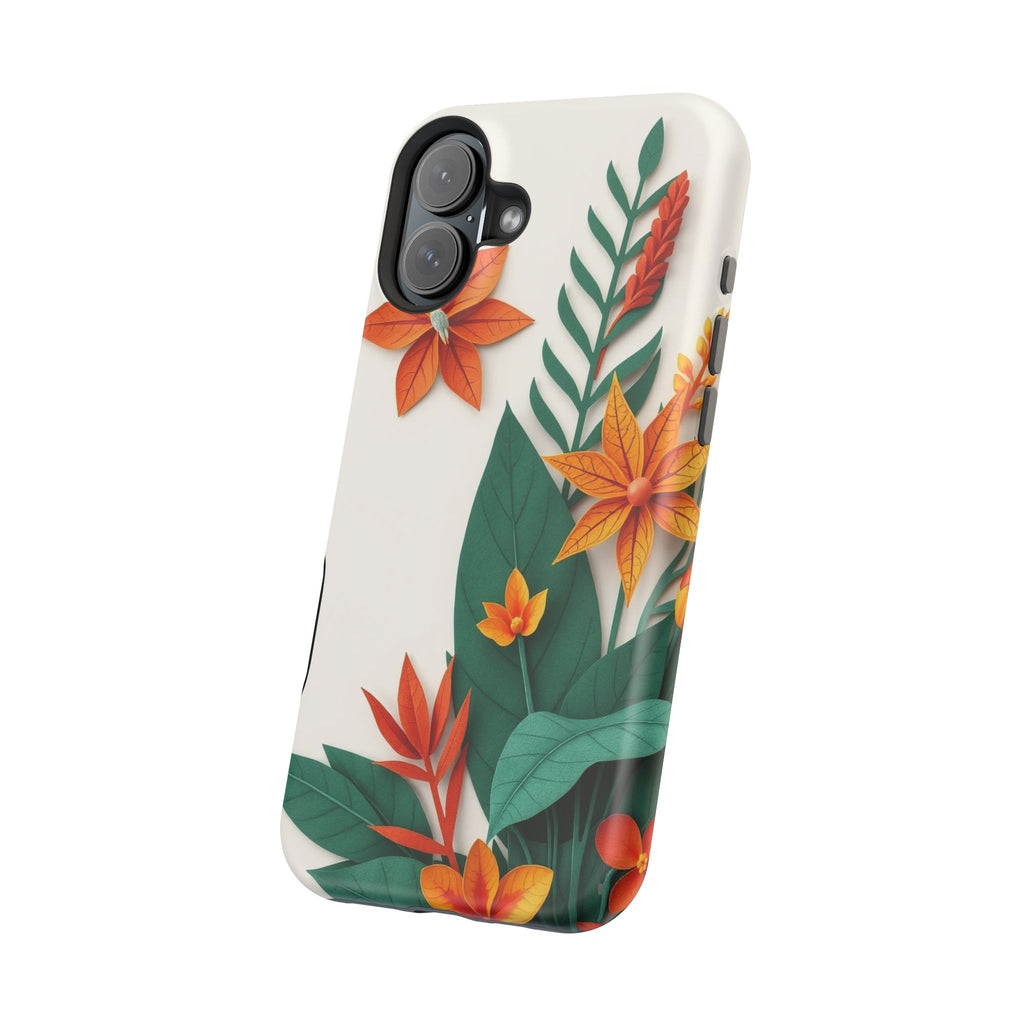 iPhone Jungle Floral Paper Cut Art Bold Modern Everyday Snap Case · iPhone Case