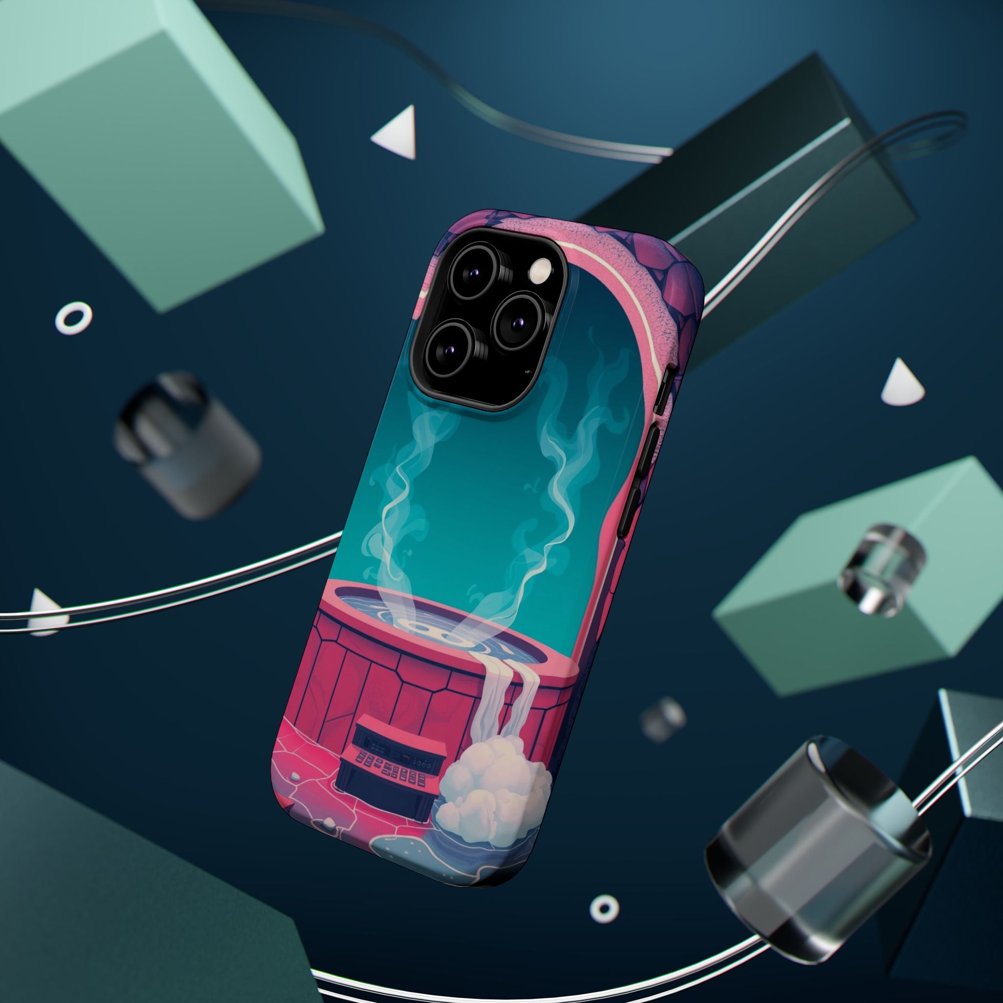 iPhone Hot Spring Steam Risograph Print Slim Everyday iPhone Designer · iPhone C