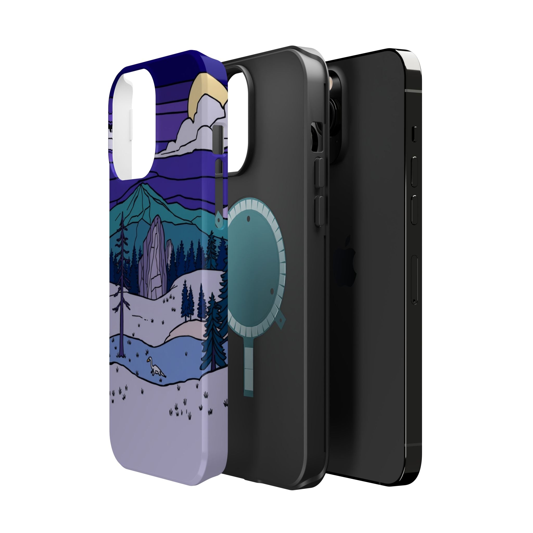 iPhone Pine Ridge Stained Glass Slim Everyday Designer Case · iPhone Case