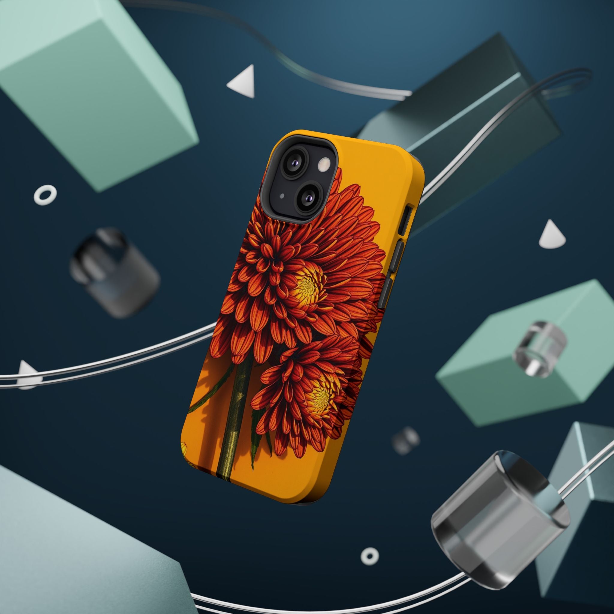 iPhone Mustard And Rust Ranunculus Stack Slim Everyday iPhone 14 · iPhone Case