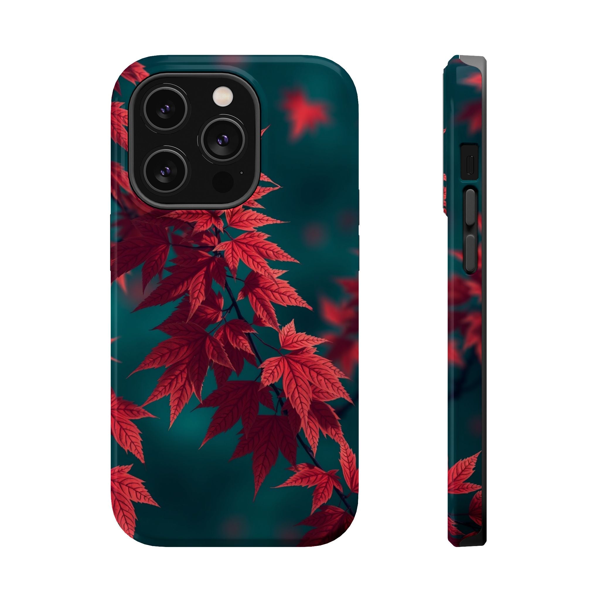 iPhone Autumn Maple Dark Academia Bold Modern Everyday Snap Case · iPhone Case
