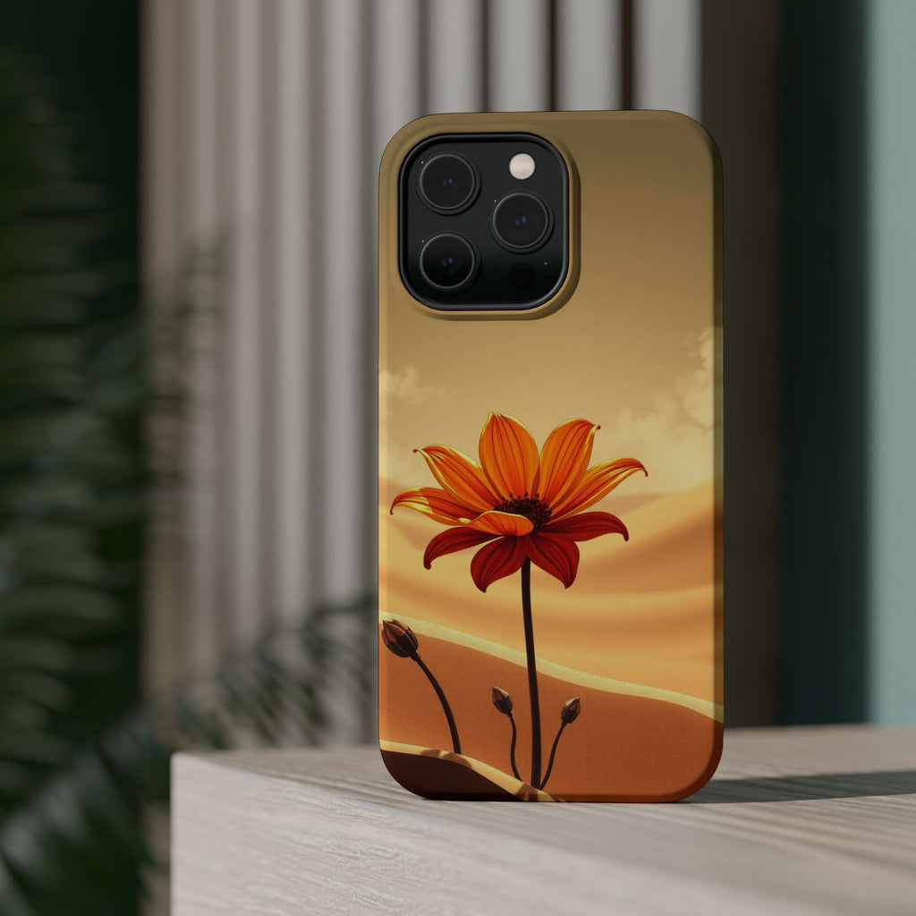 iPhone Neon Floral Dark Gothic Ink Bold Modern Everyday Snap Case · iPhone Case