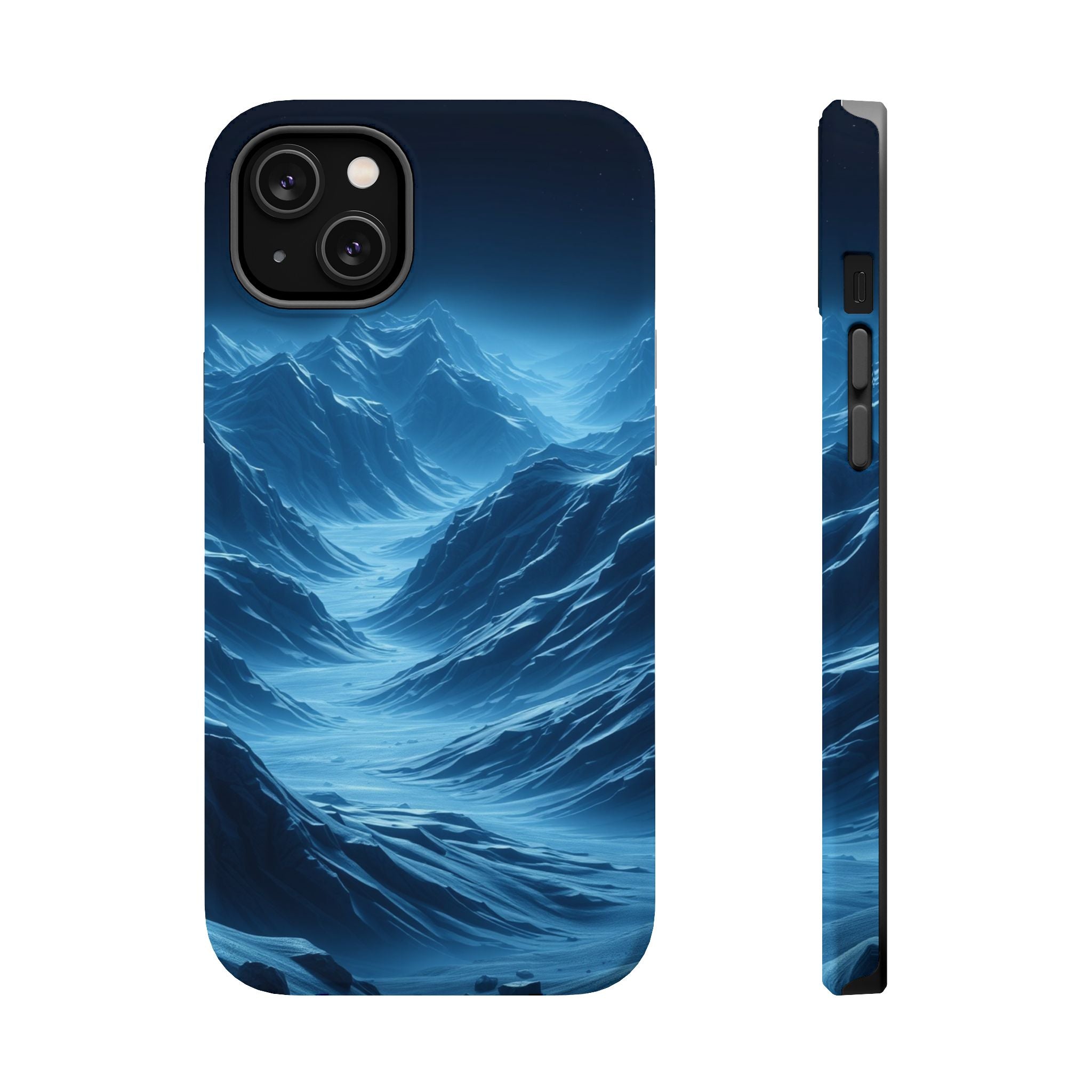 iPhone Midnight Blue And Silver Valley Floor Slim iPhone Everyday · iPhone Case