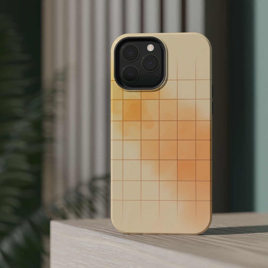 iPhone Op Art Grid Vibrant Watercolor Slim Everyday Designer Case · iPhone Case