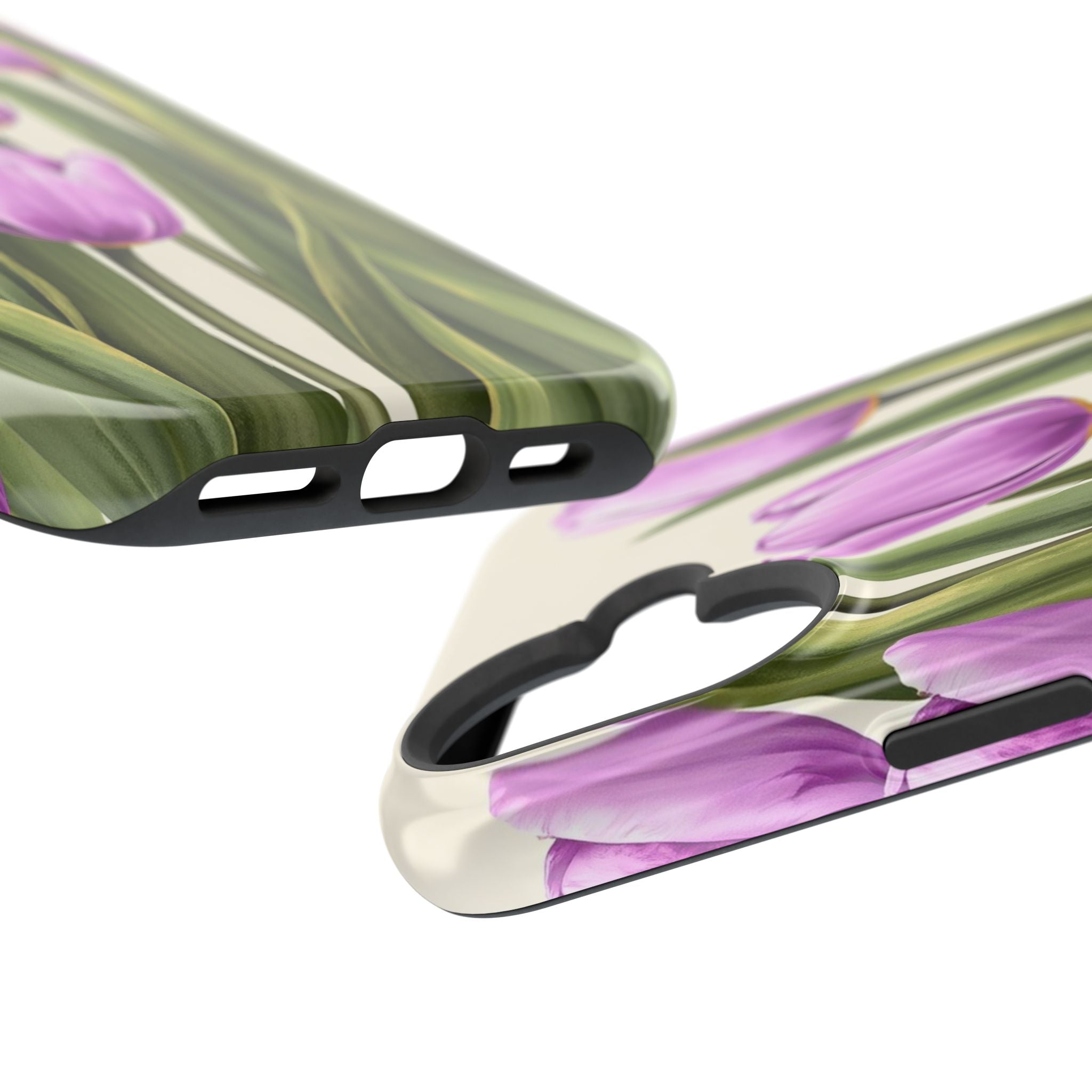 iPhone Tulip Row Electric Art 14 Bold Modern Everyday Snap Case · iPhone Case