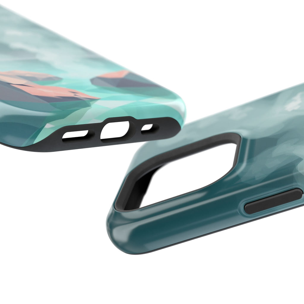 iPhone Mint And Blush Hot Spring Steam Slim Everyday iPhone 10 Designer · iPhone
