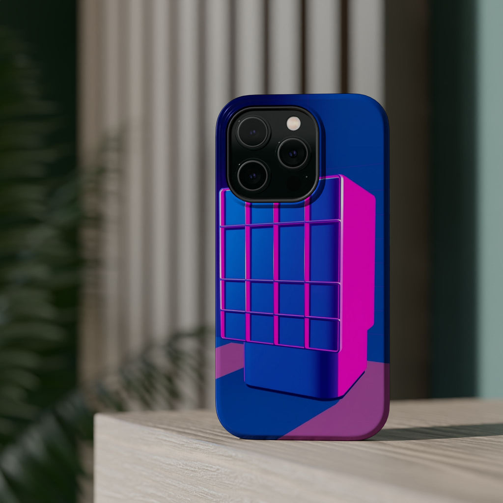 iPhone Earthy 80s Grid Synthwave Design Slim Everyday Designer Case · iPhone Cas