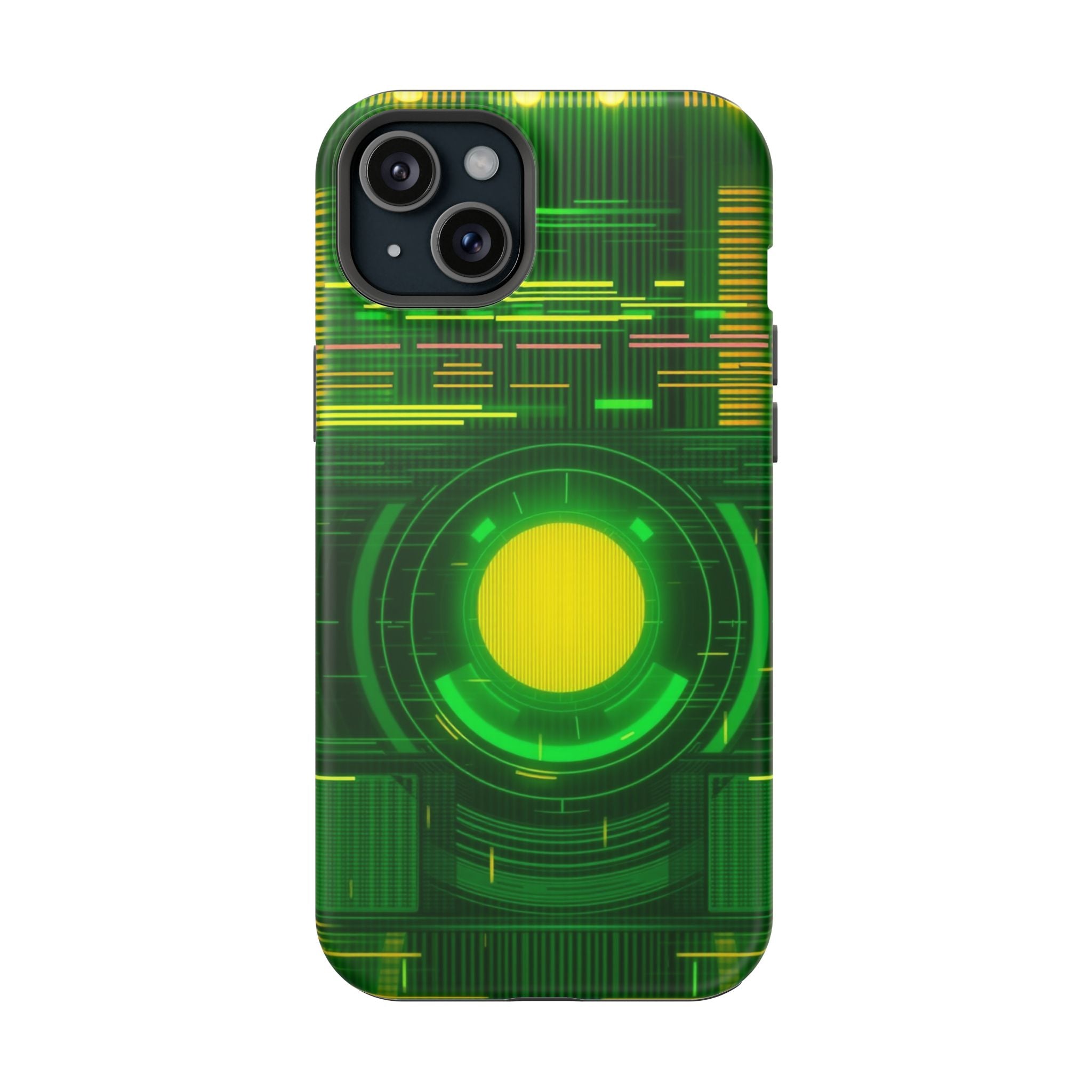 iPhone Emerald Green And Gold VHS Static Slim Everyday Designer Case · iPhone Ca