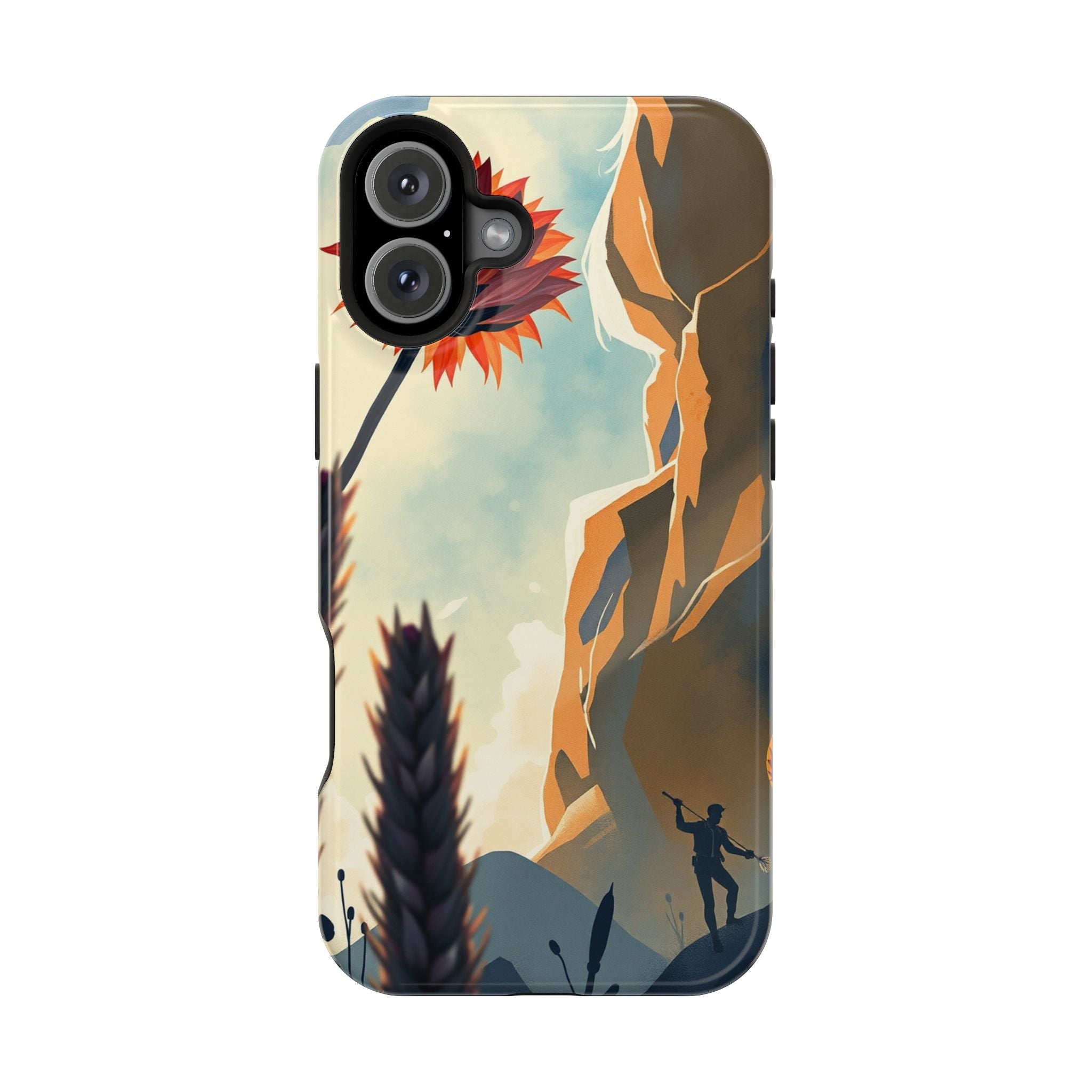 iPhone Bud Burst Vibrant Watercolor Artistic Everyday Cas Slim Snap Case · iPhon