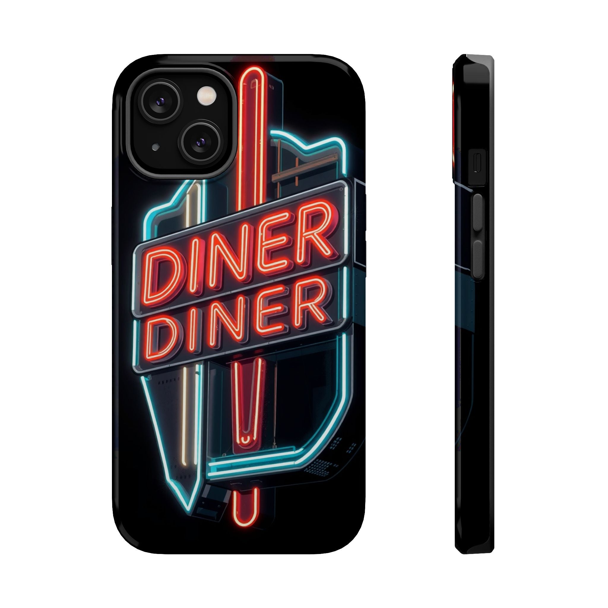 iPhone Neon Diner Sign Electric Art Slim Everyday Designer Case · iPhone Case