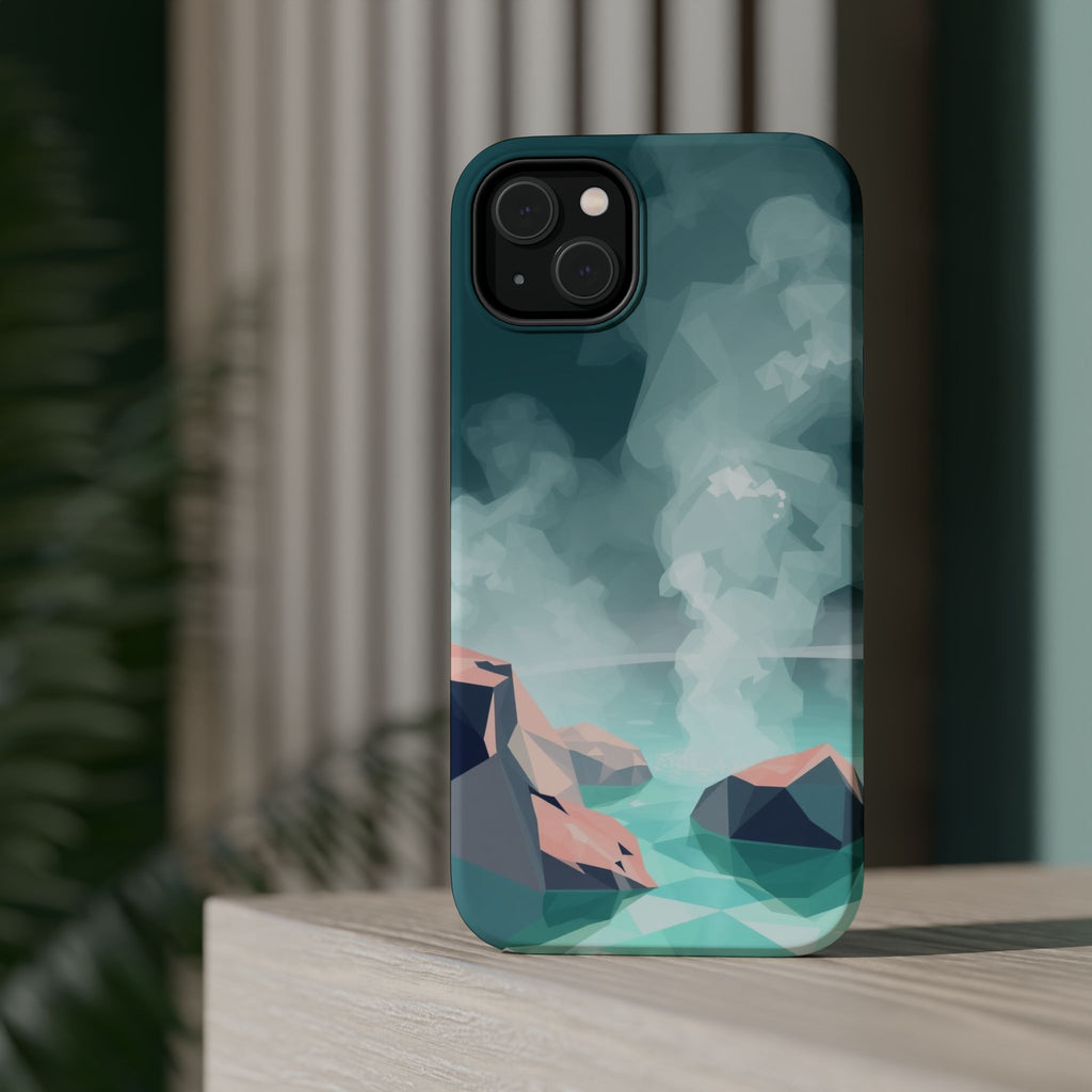 iPhone Mint And Blush Hot Spring Steam Slim Everyday iPhone 10 Designer · iPhone